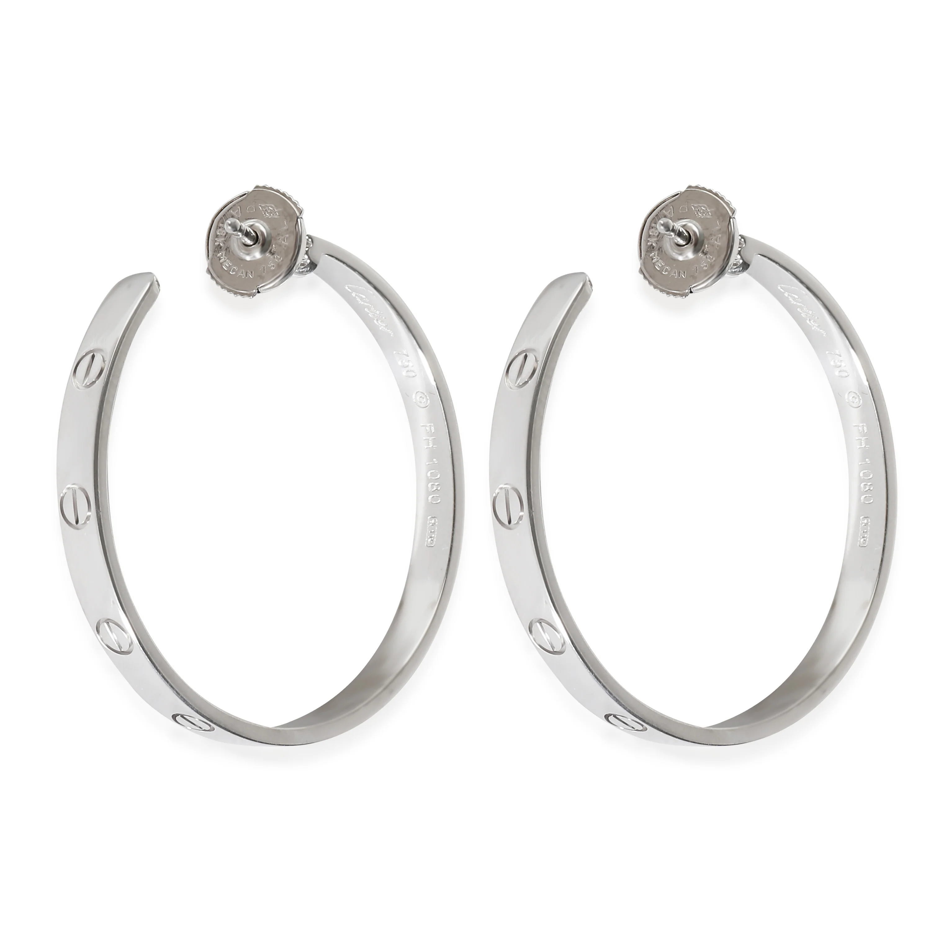 Love Earrings (White Gold) - Image 5
