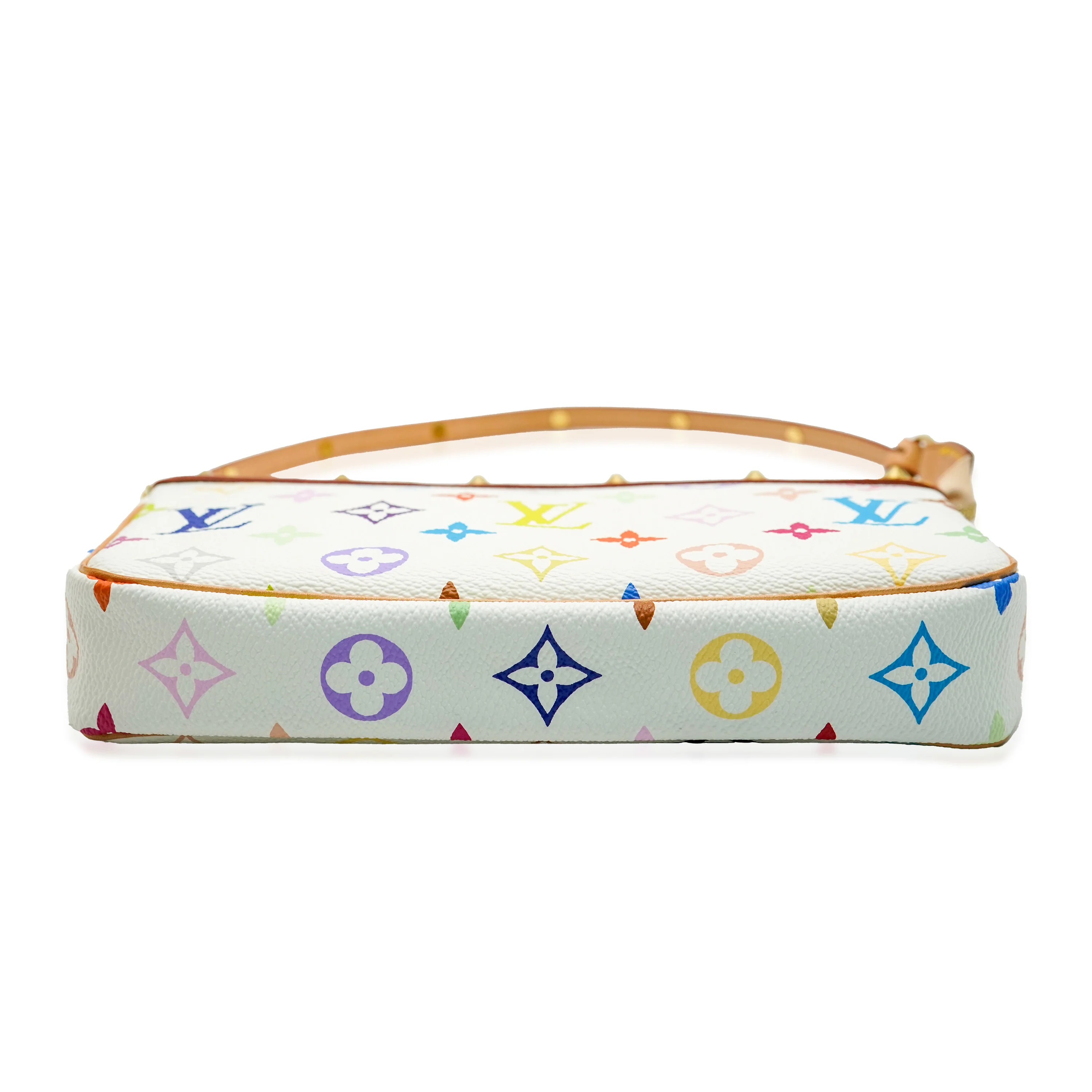 Louis Vuitton White Monogram Multicolore Canvas Pochette Accessoires - Image 4