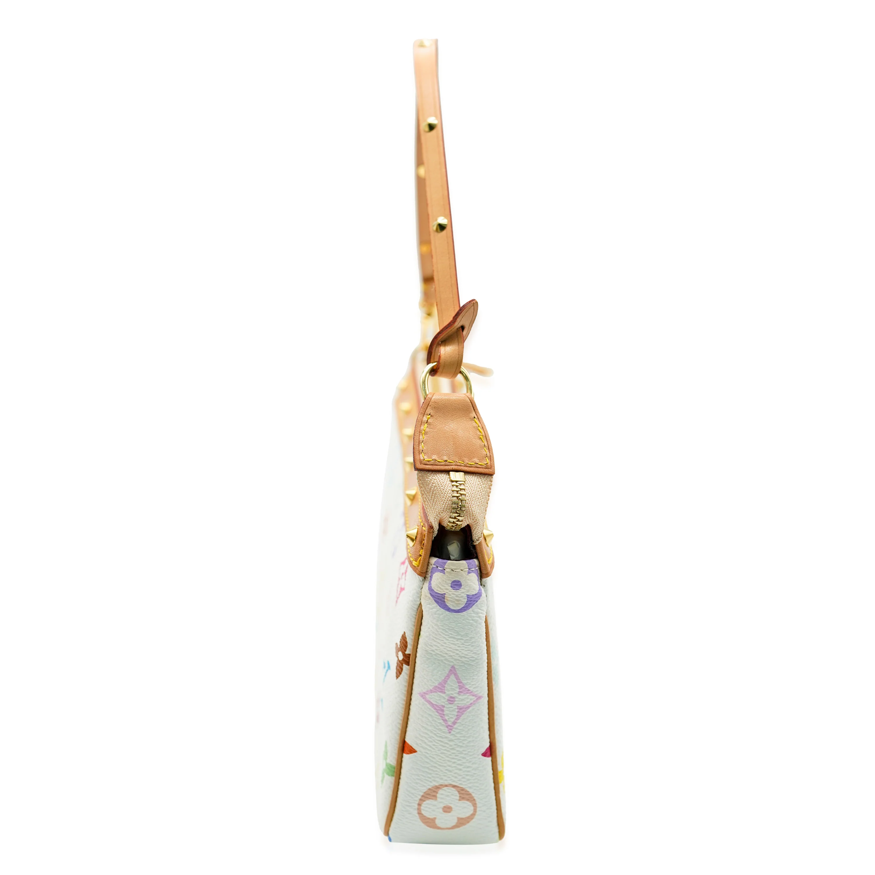 Louis Vuitton White Monogram Multicolore Canvas Pochette Accessoires - Image 7