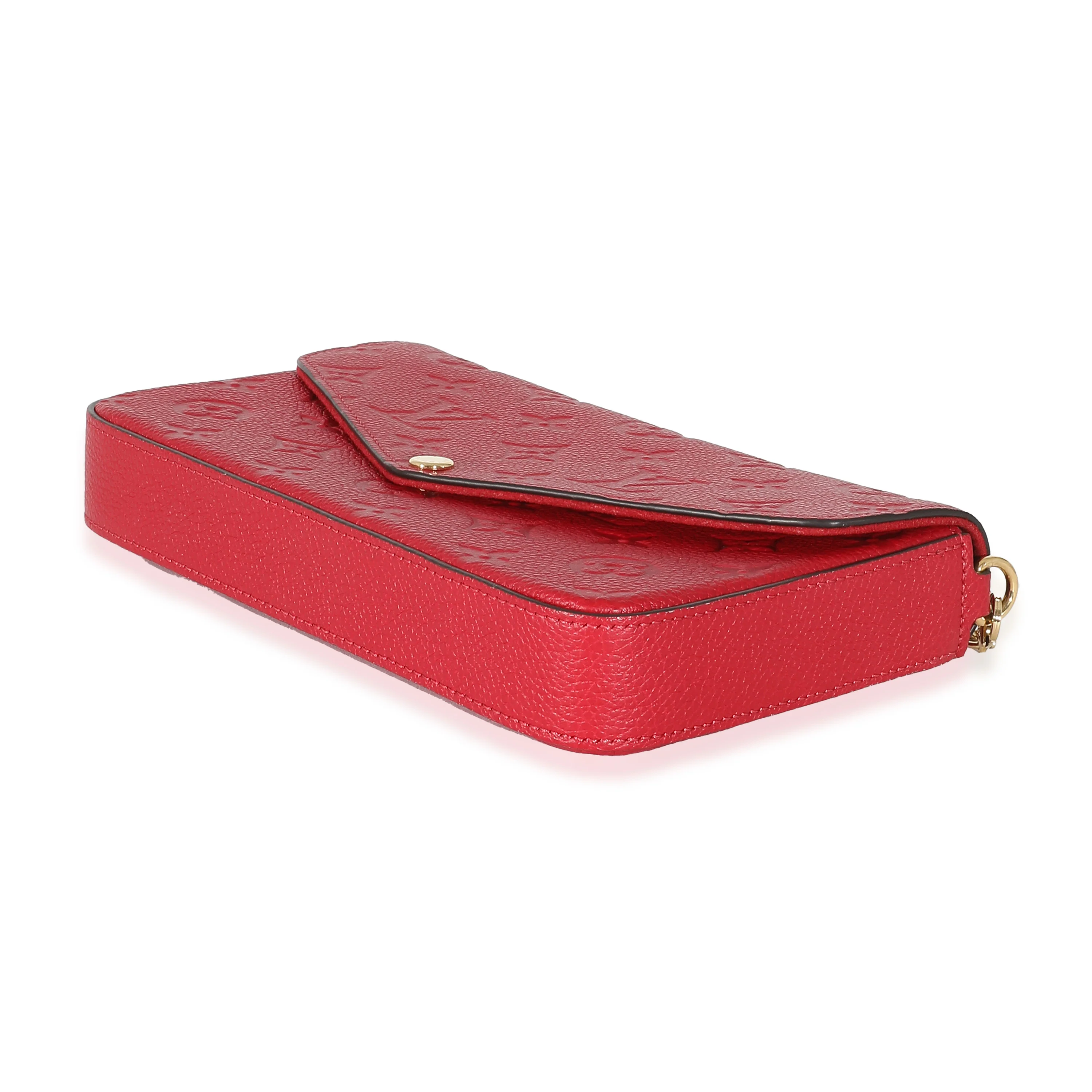Louis Vuitton Scarlet Monogram Empreinte Félicie Pochette - Image 6