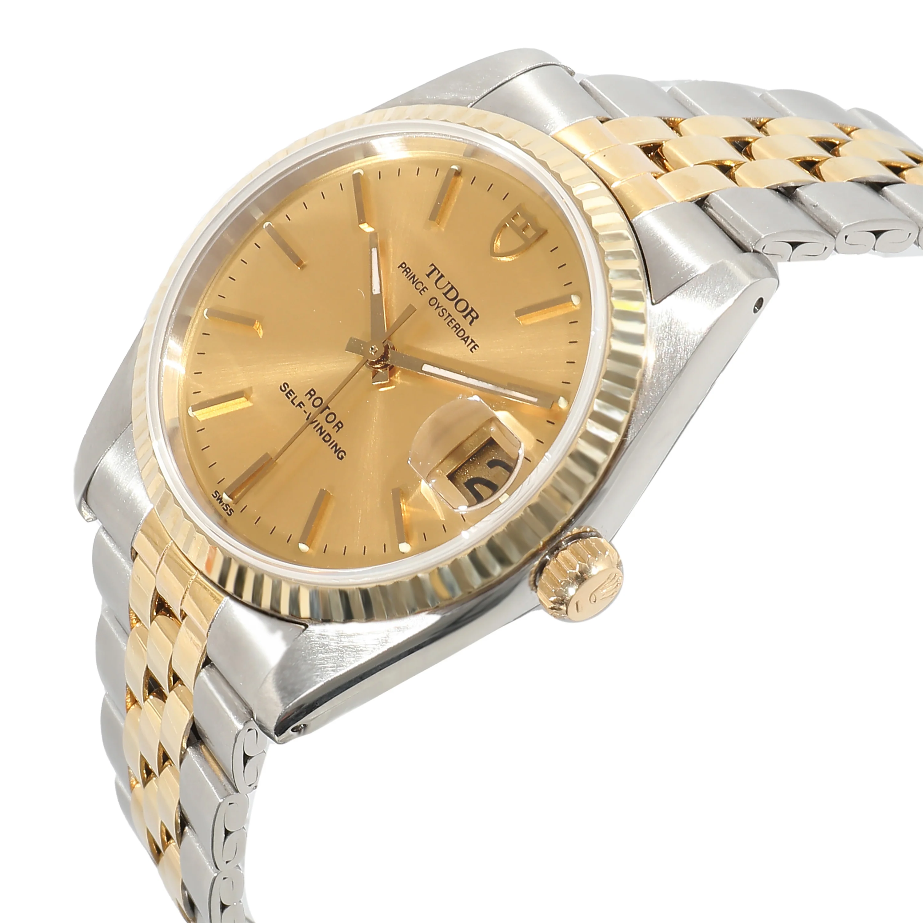 Tudor Prince Oysterdate 74033 Mens Watch in 14kt Stainless Steel/Yellow Gold - Image 3