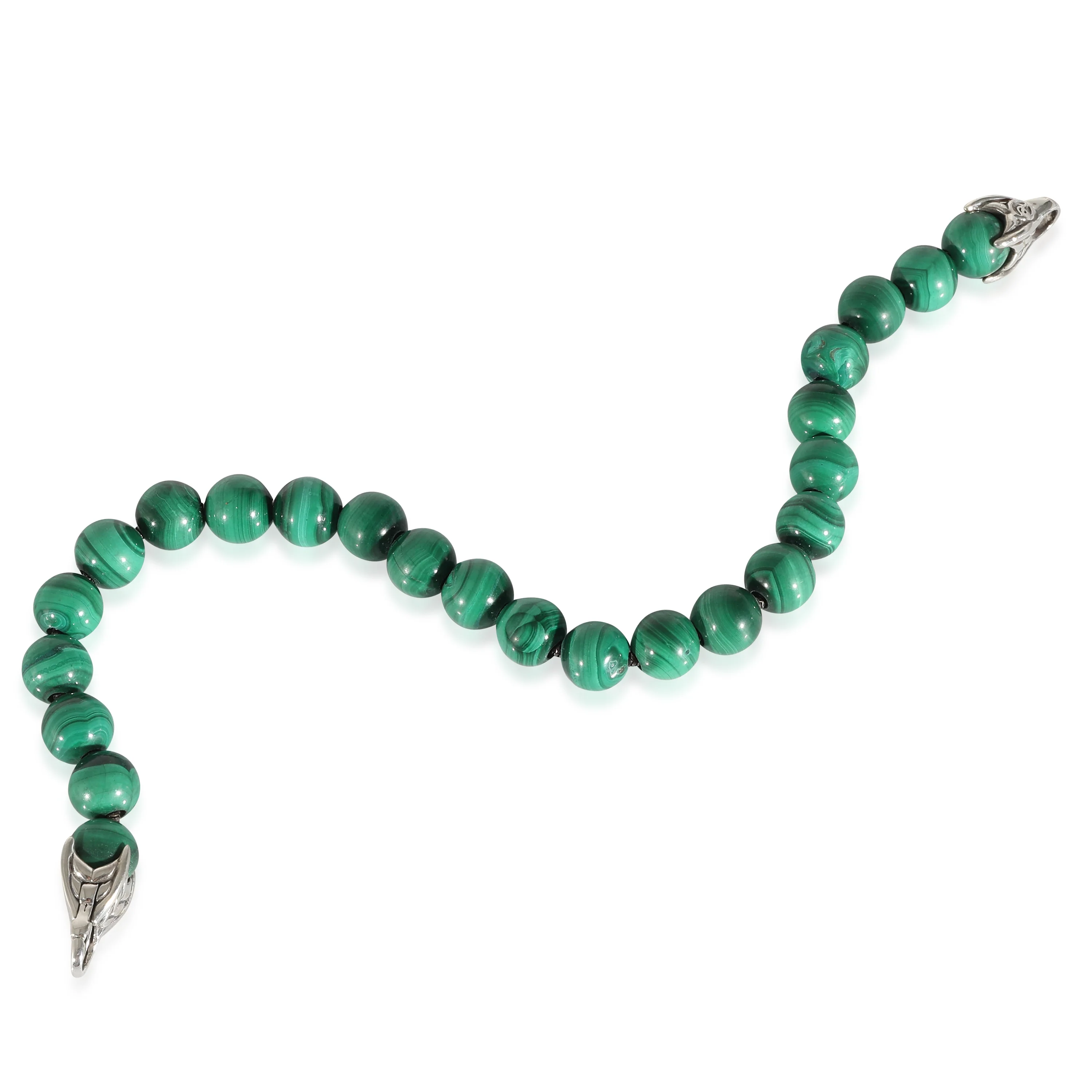 Spiritual Beads Malachite Bracelet in Sterling Silver - Image 5