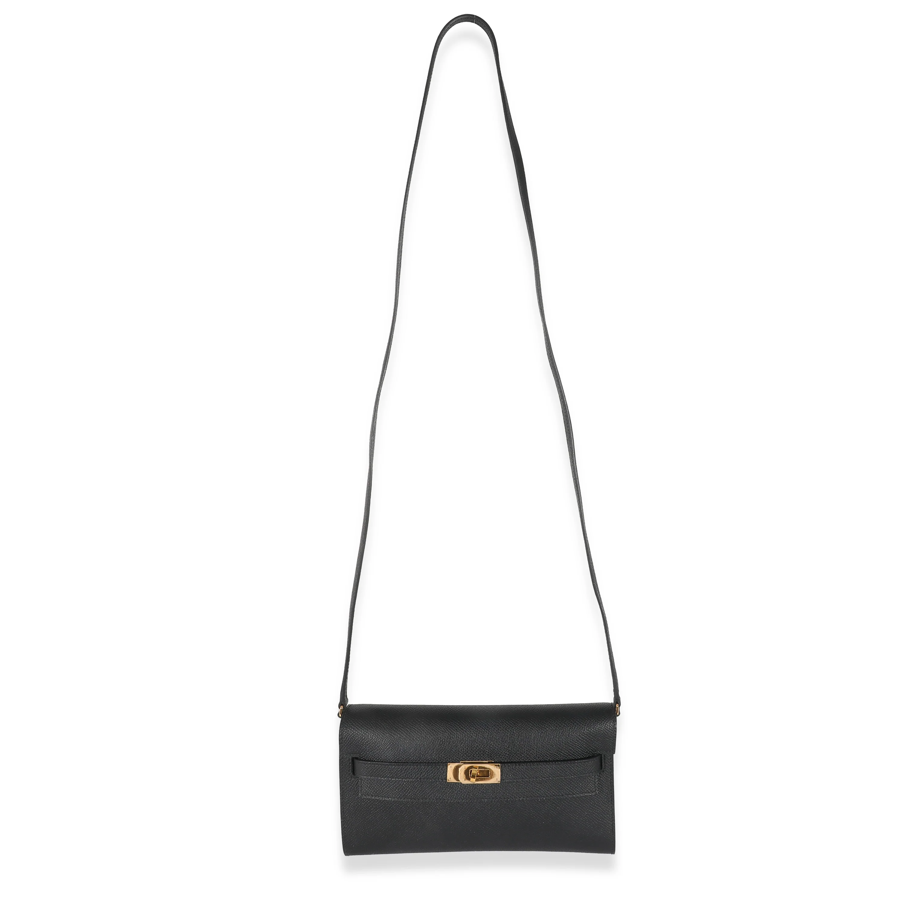 Hermès Black Epsom Kelly To Go GHW - Image 4