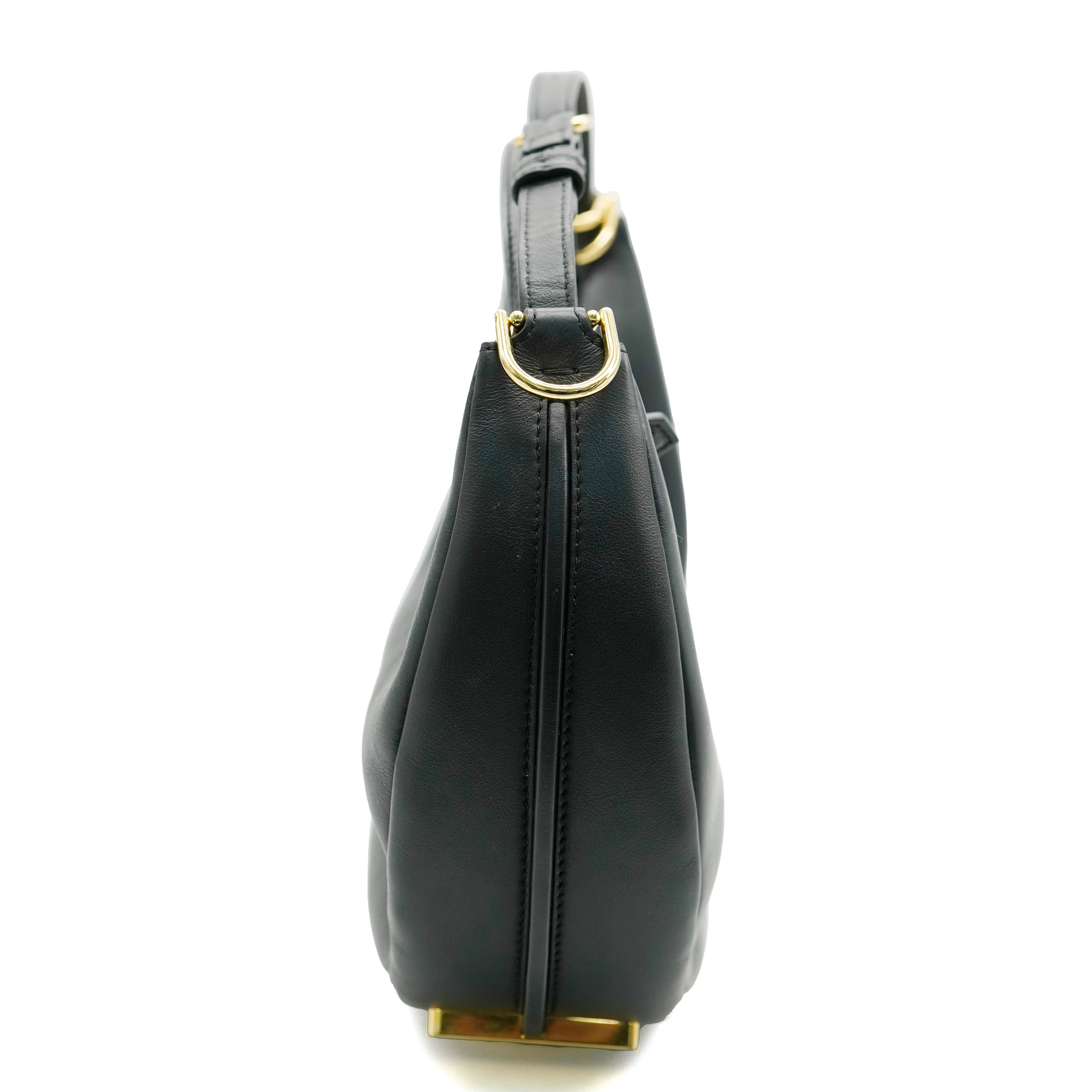 Fendi Black Vitello Grace Matte Medium Fendigraphy Hobo Bag - Image 2