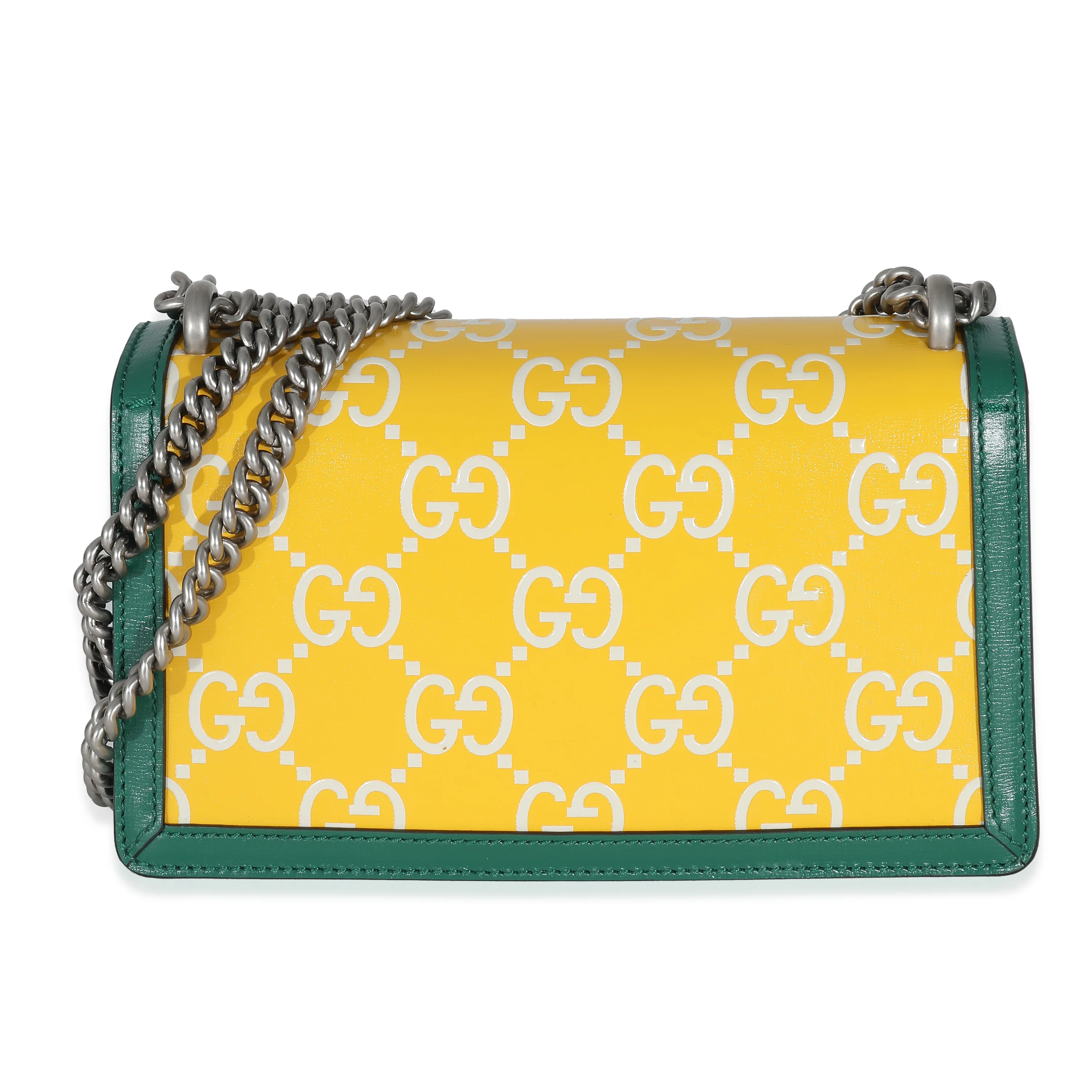 Green Yellow Leather GG Small Dionysus Bag - Image 5