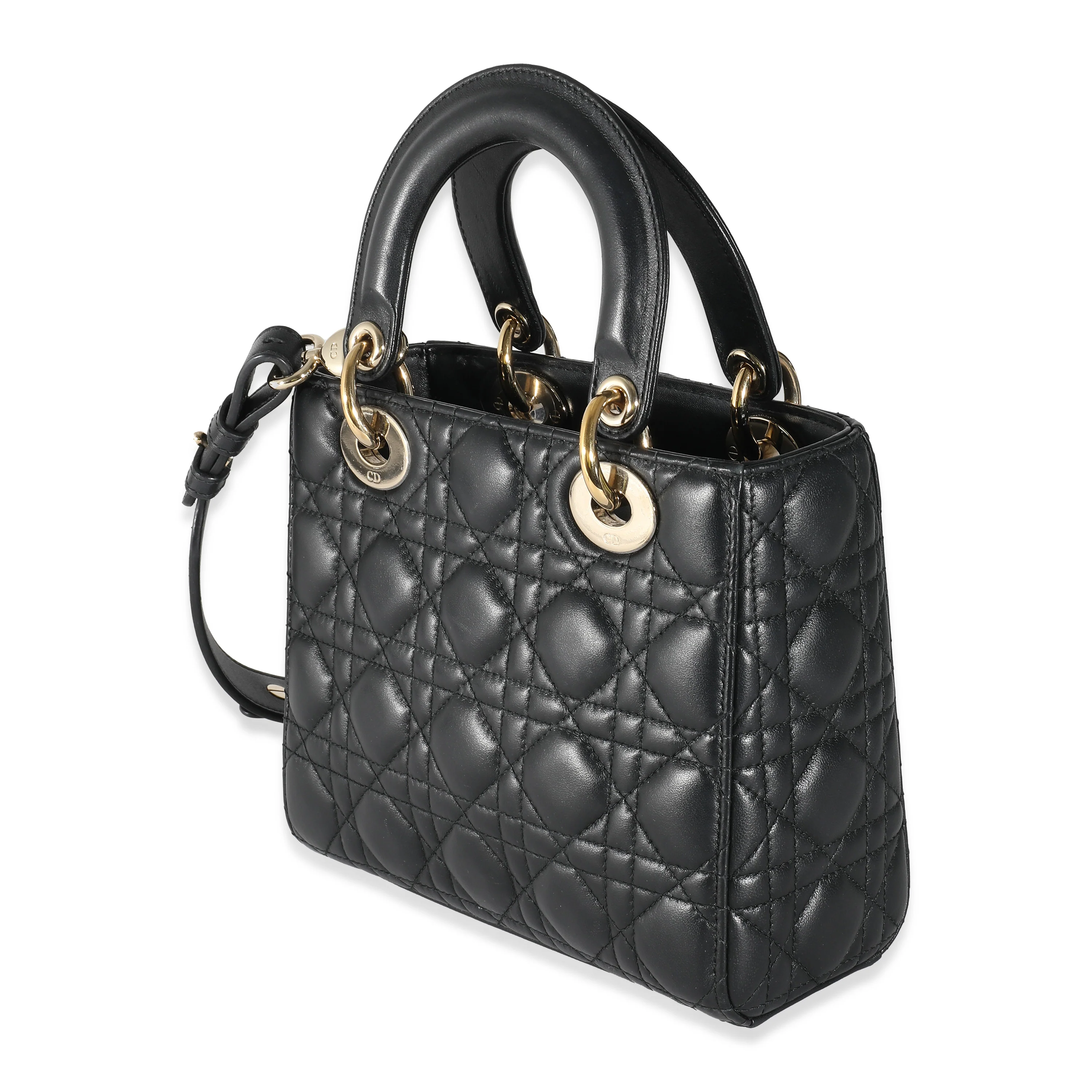 Christian Dior Black Cannage Lambskin Small Lady MyabcDior - Image 6