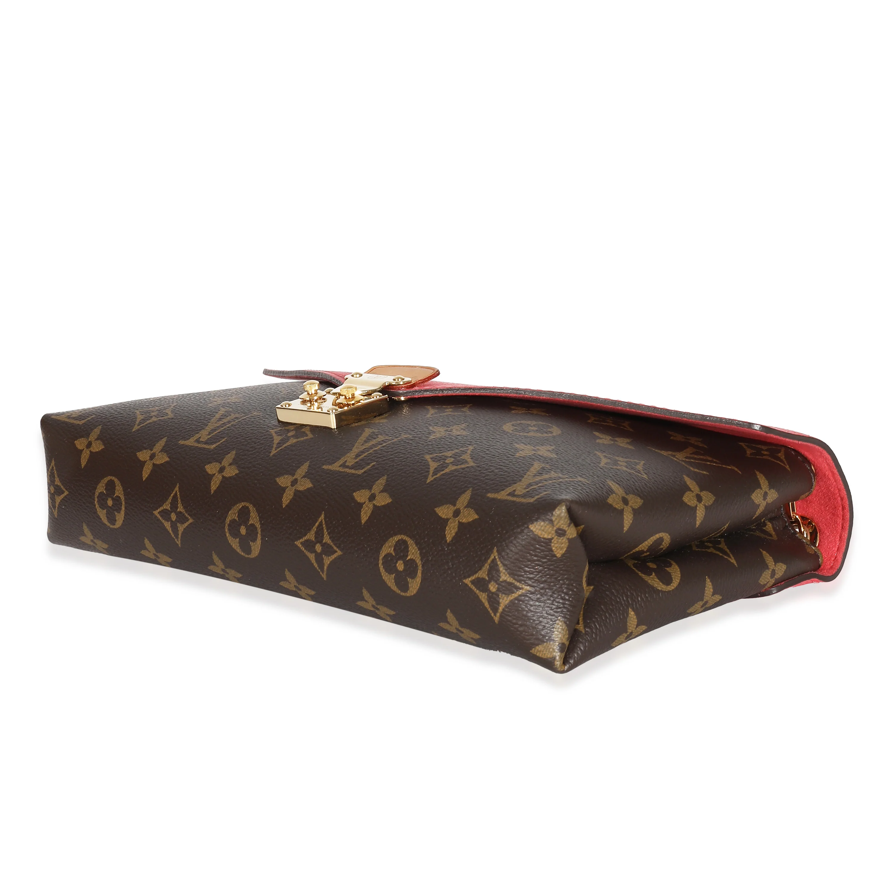 Louis Vuitton Rose Litchi Monogram Canvas Pallas Chain Bag - Image 7