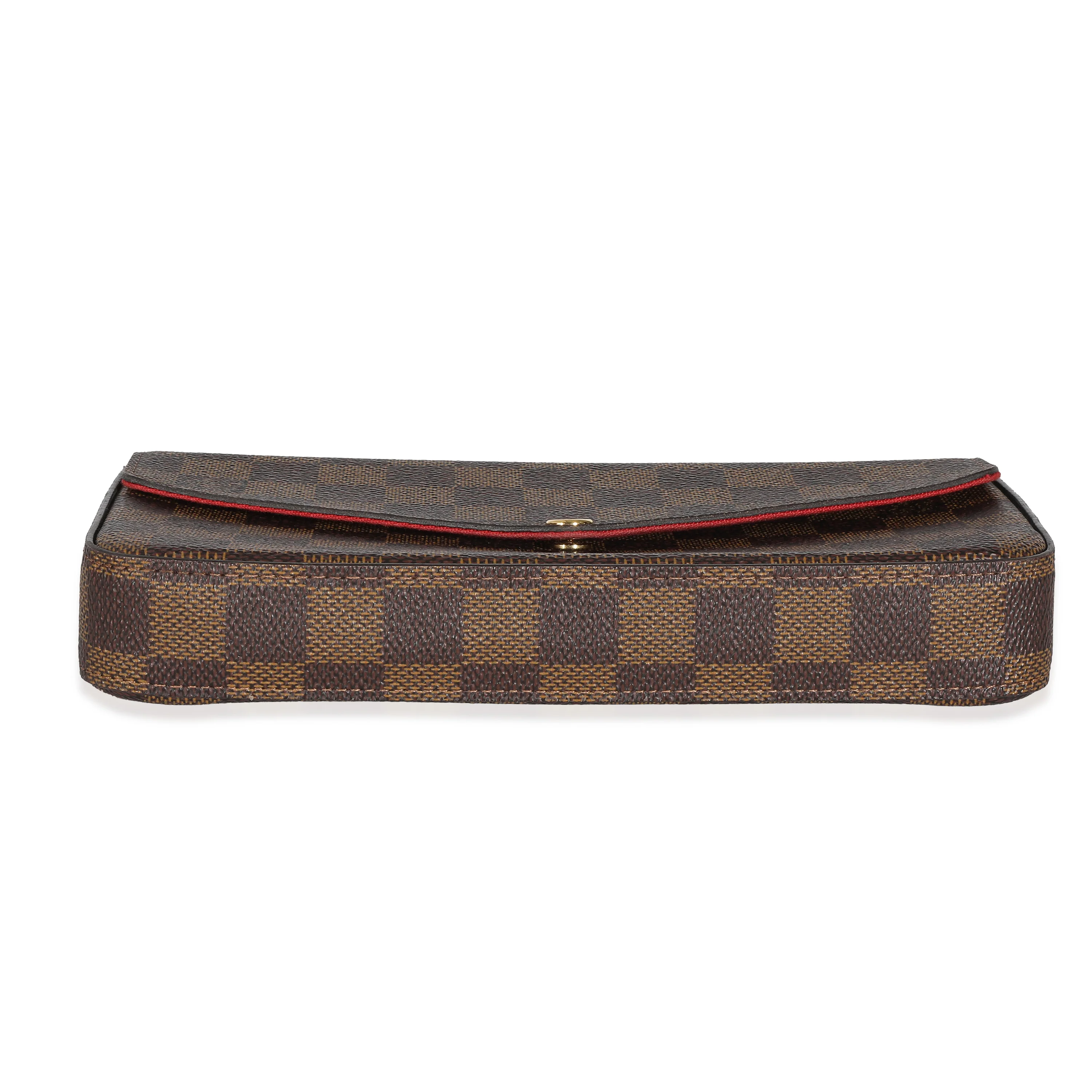 Louis Vuitton Cerise Damier Ebene Canvas Félicie Pochette - Image 5
