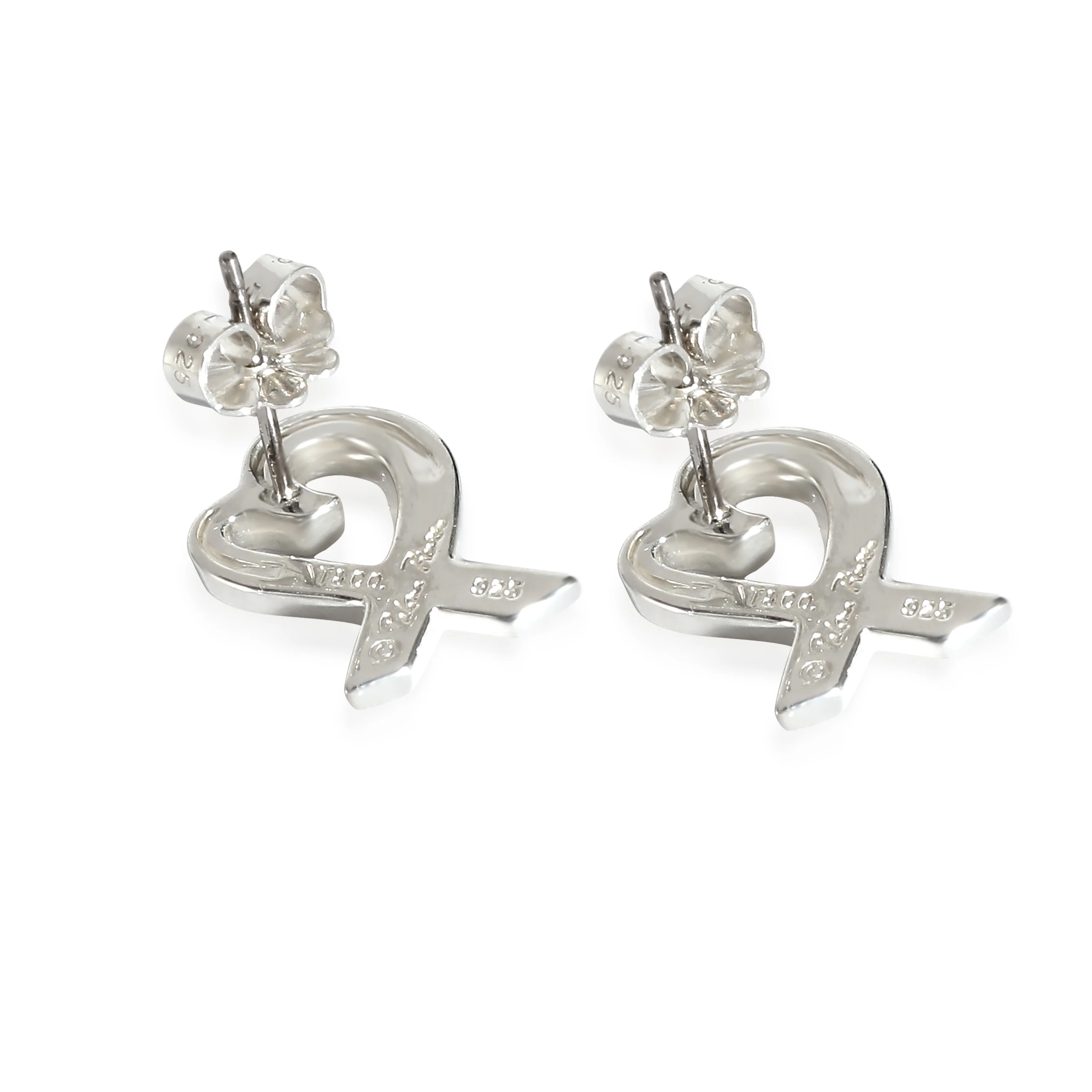 Paloma Picasso 14 mm Loving Heart Earrings in Sterling Silver - Image 3