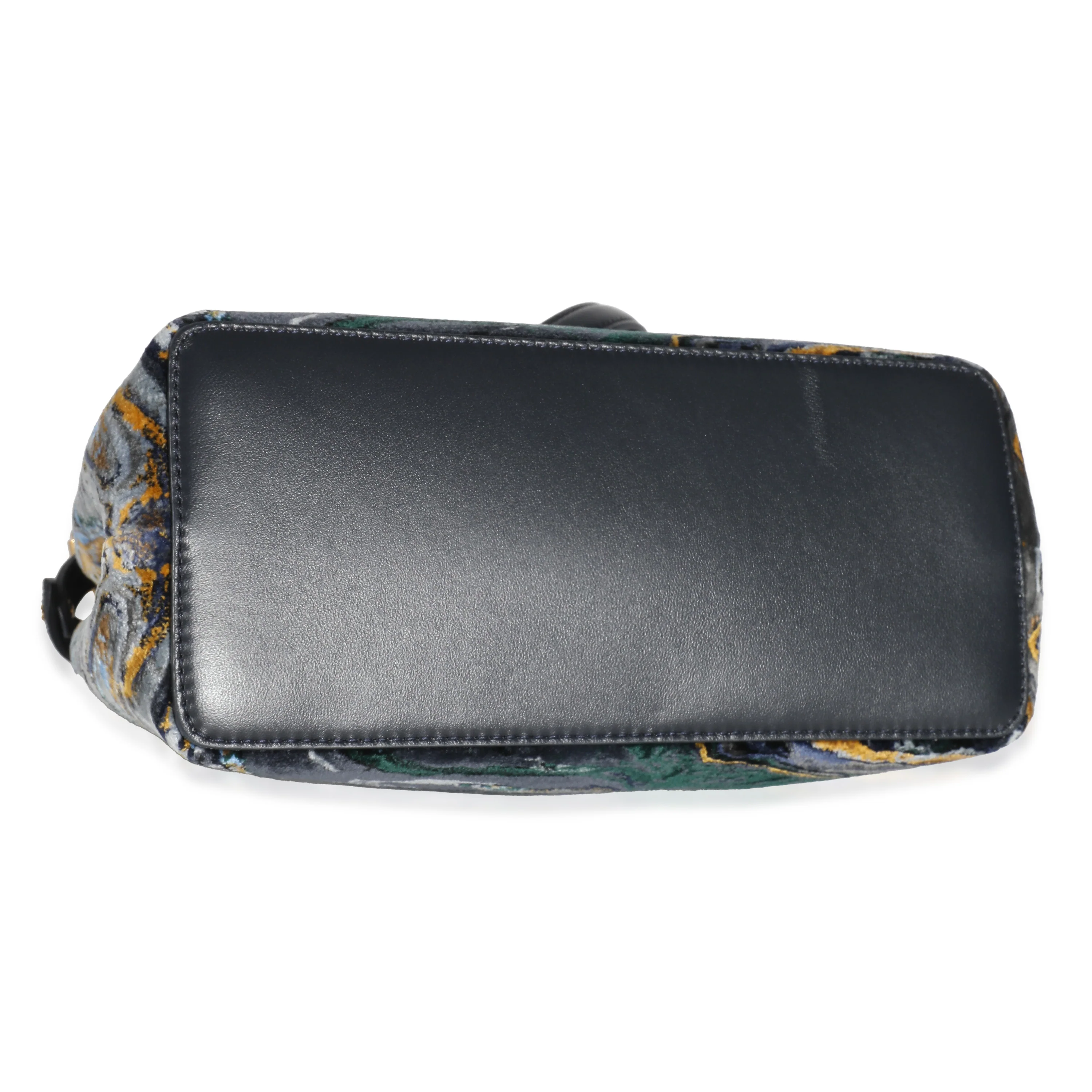 Fendi Navy Marbled Velvet Mini Peekaboo - Image 5