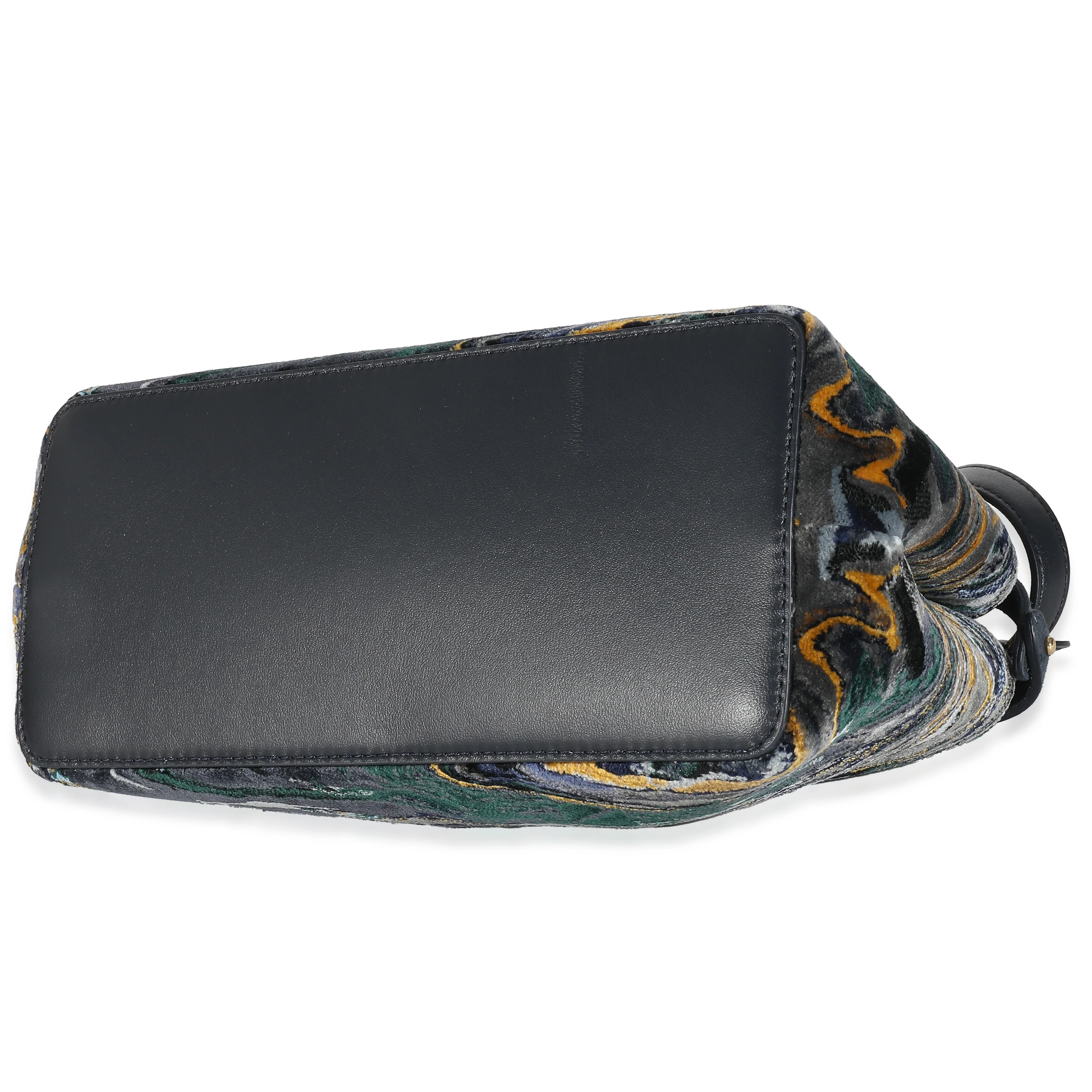 Fendi Navy Marbled Velvet Mini Peekaboo - Image 6