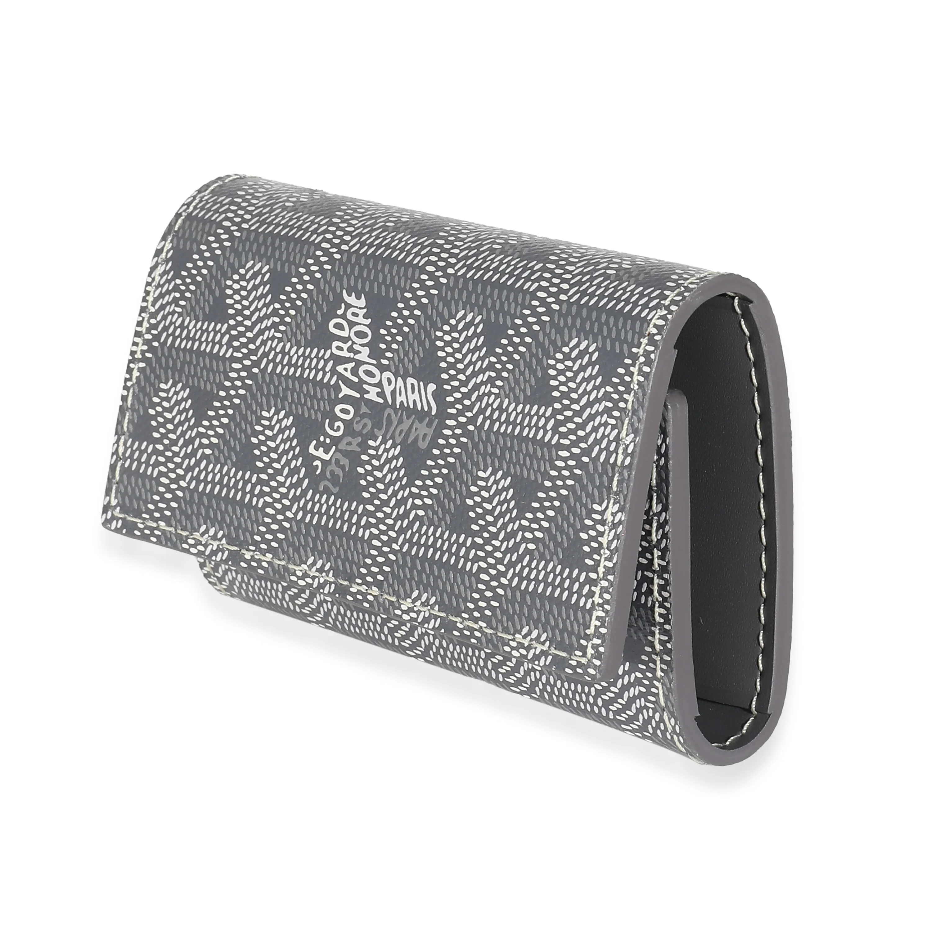 Goyard Grey Goyardine Canvas Saint Michel 6 Key Holder - Image 2