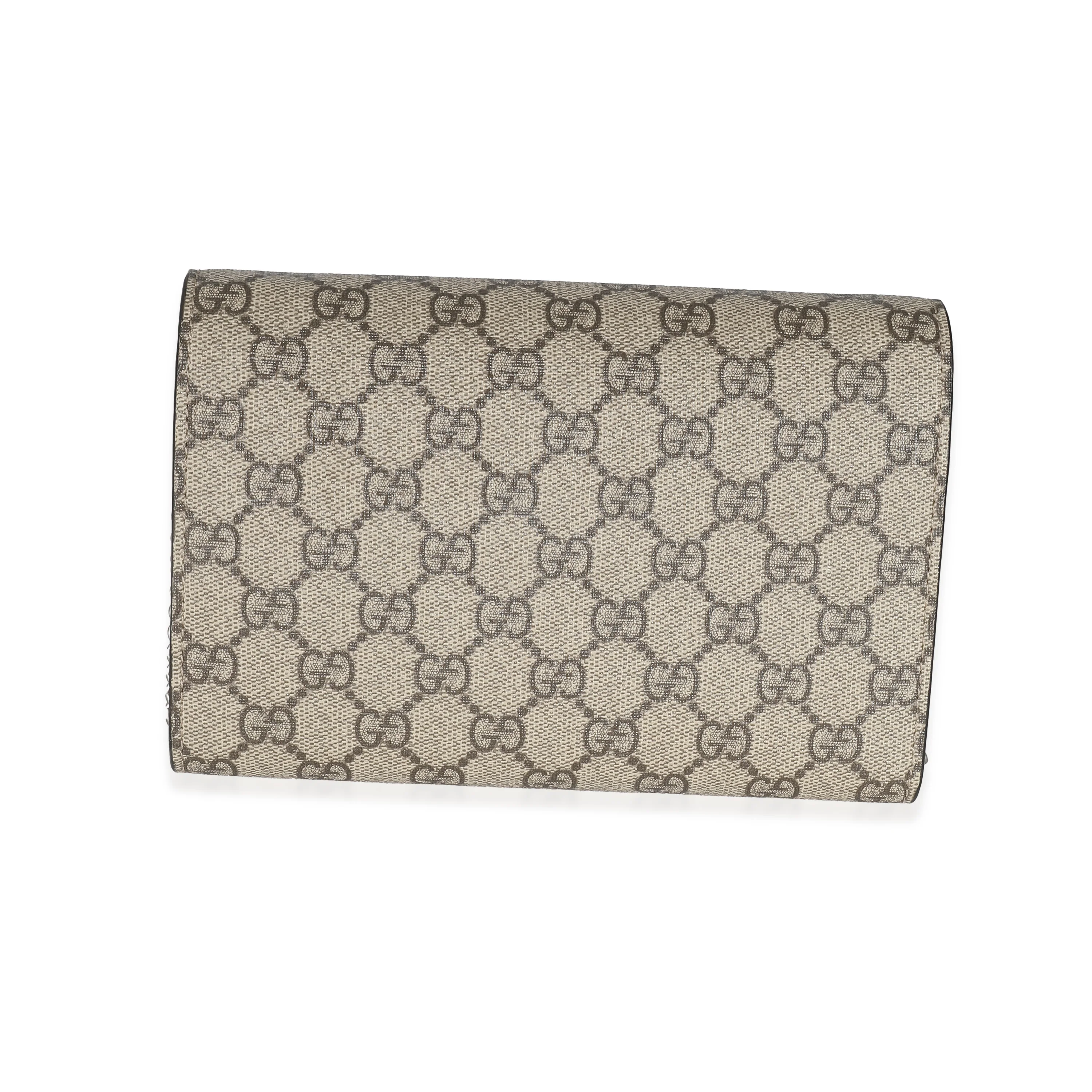 Gucci Beige GG Supreme Dionysus Chain Wallet - Image 5