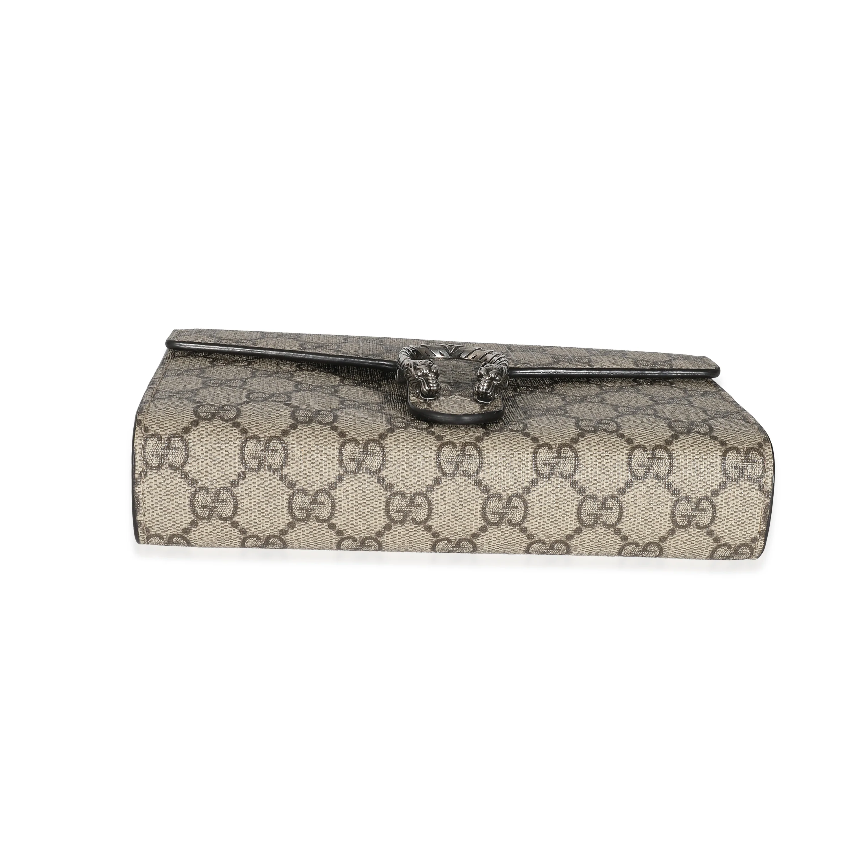 Gucci Beige GG Supreme Dionysus Chain Wallet - Image 7