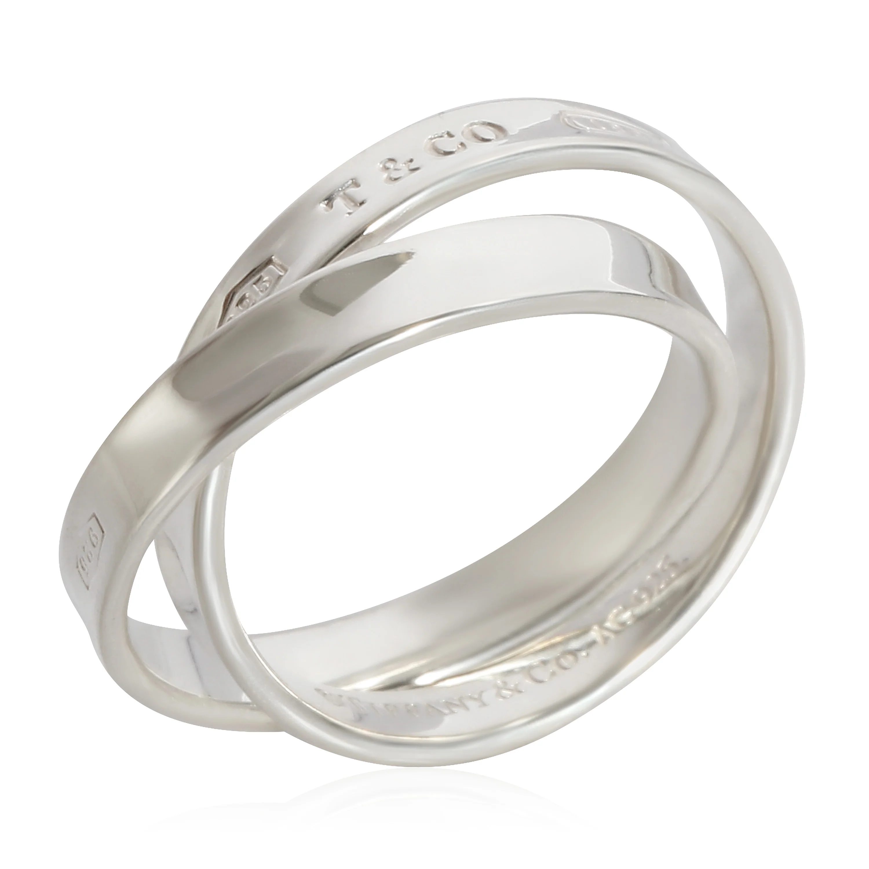 Tiffany & Co. 1837 Interlocking Circles Ring in Sterling Silver - Image 5
