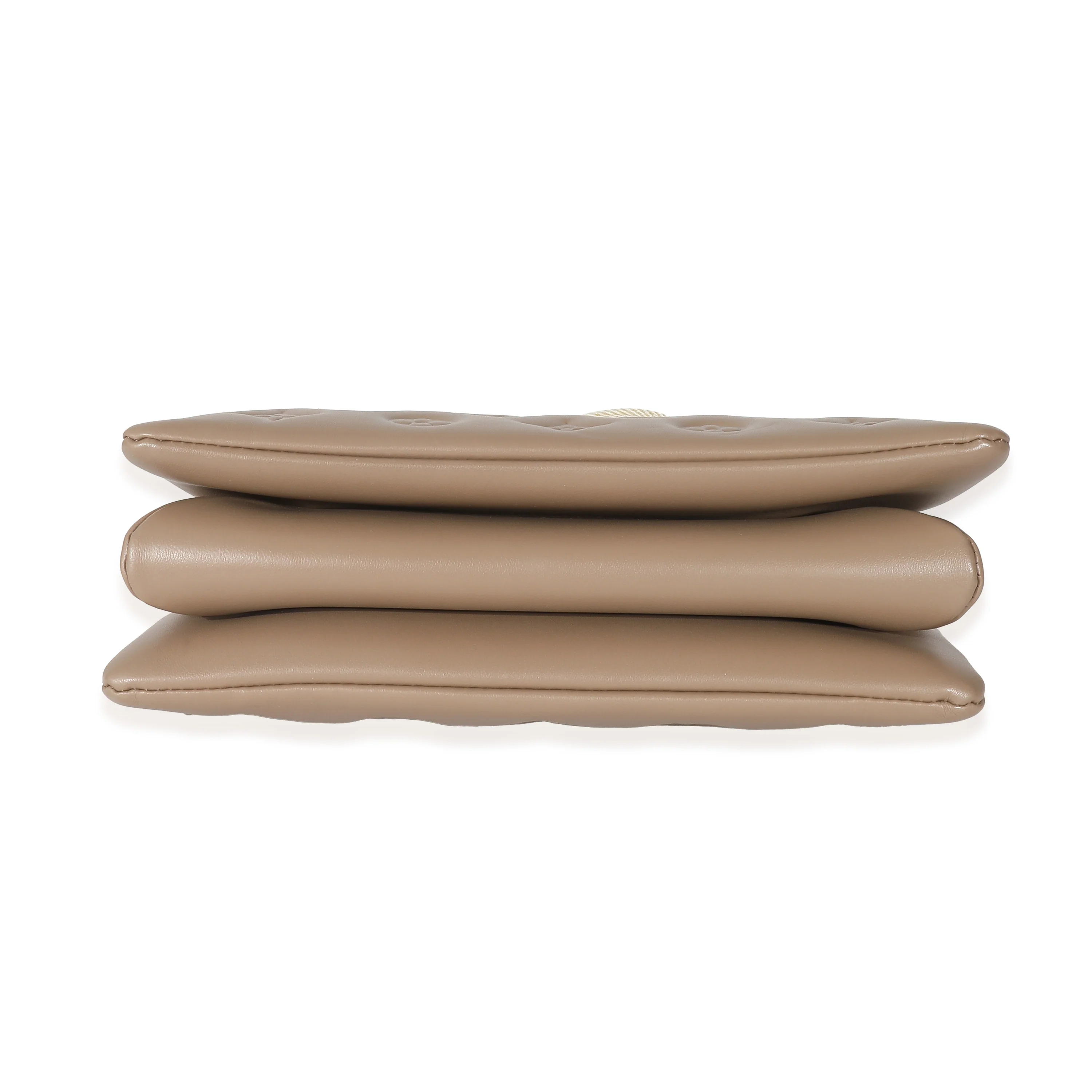 Louis Vuitton Taupe Monogram Embossed Lambskin Coussin PM - Image 7