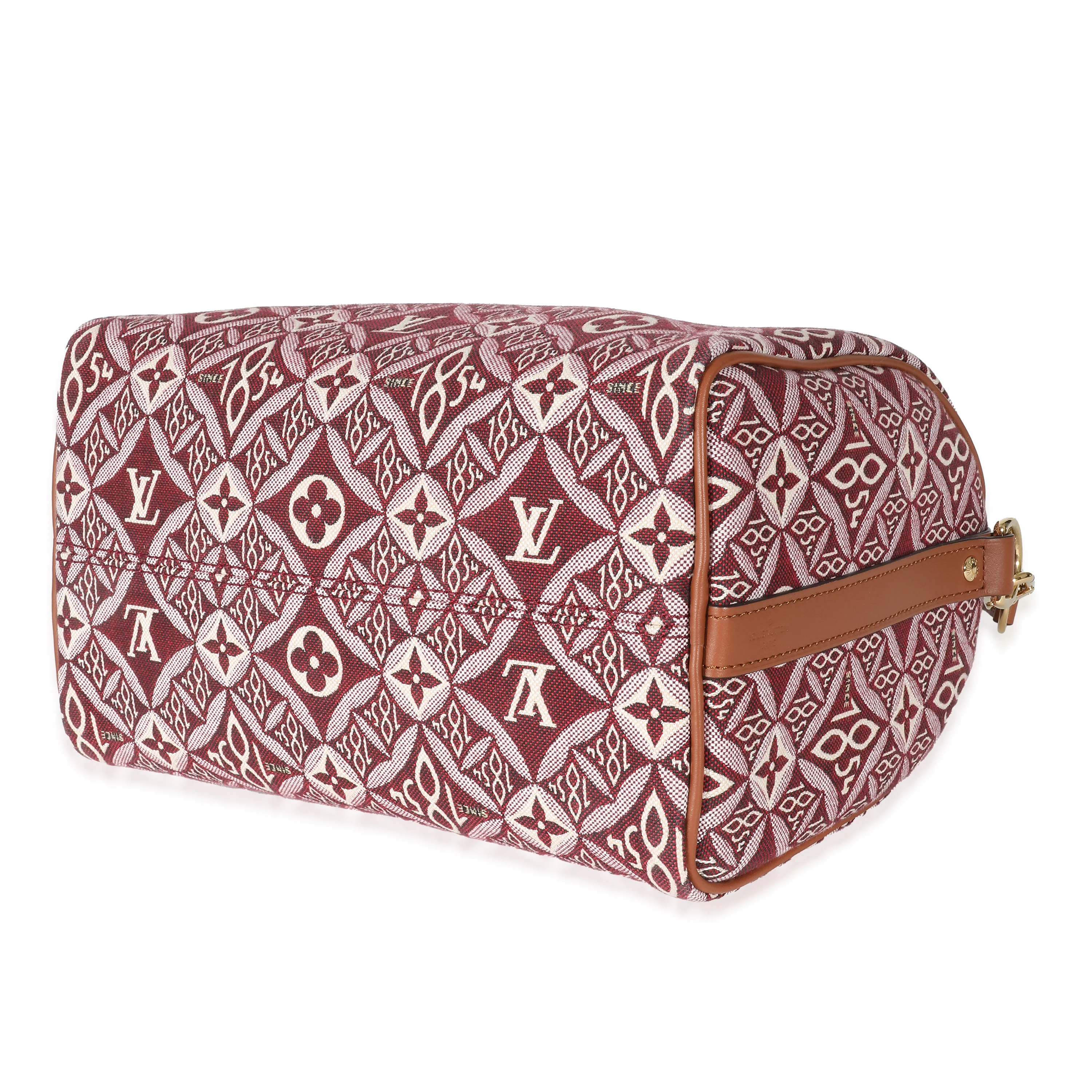 Louis Vuitton Bordeaux Jacquard Monogram Since 1854 Speedy Bandoulière 25 - Image 6