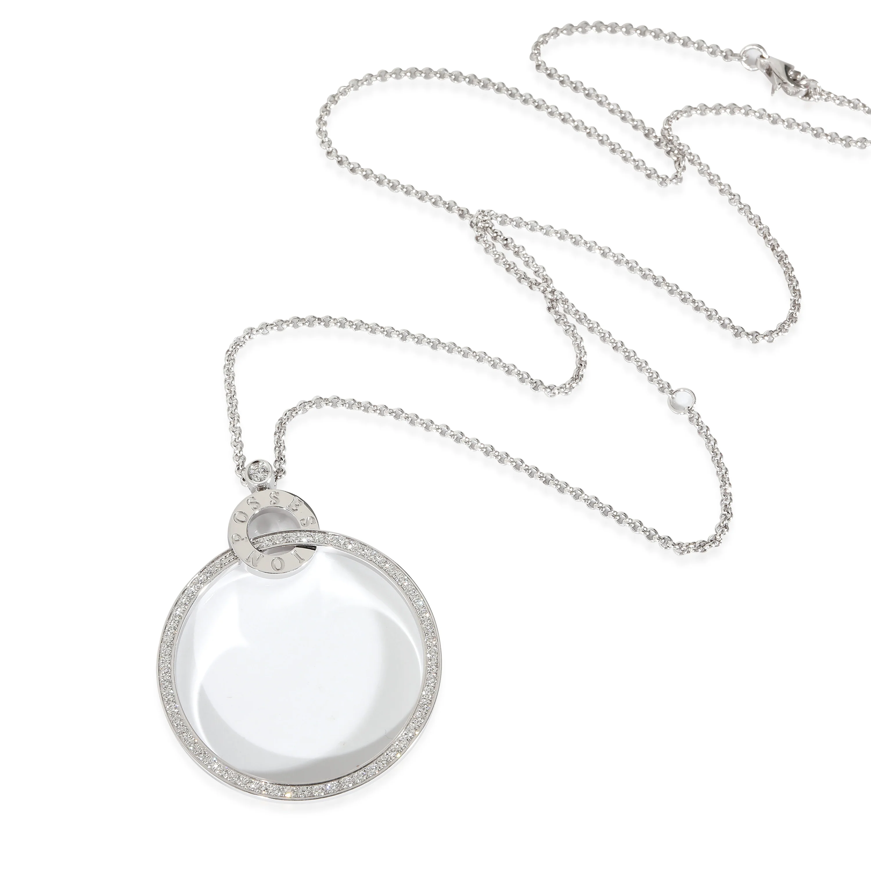 Possession Diamond Pendant in 18K White Gold 1.25 CTW - Image 2