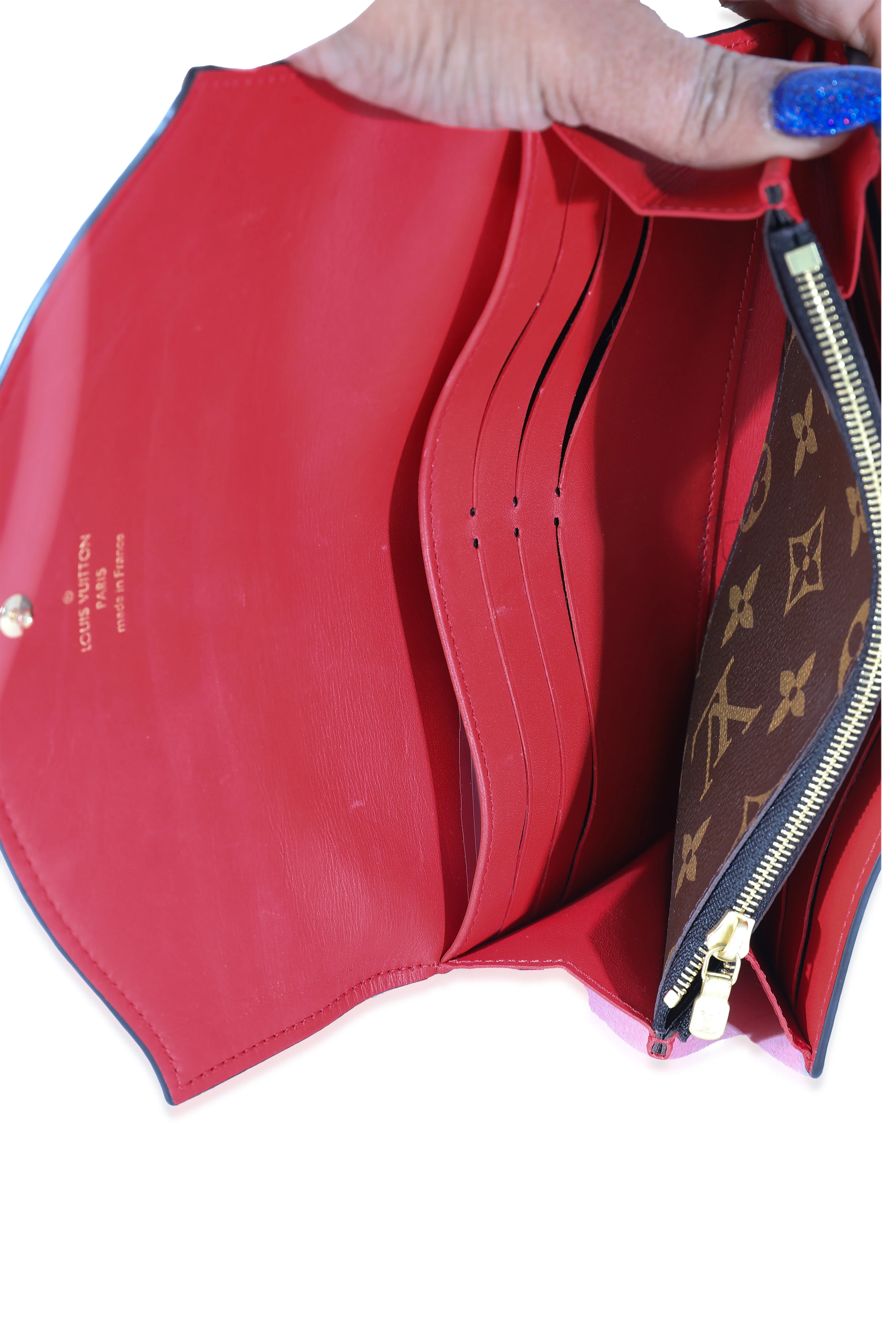 Louis Vuitton Marron Monogram Canvas Sarah Tuileries Wallet - Image 8