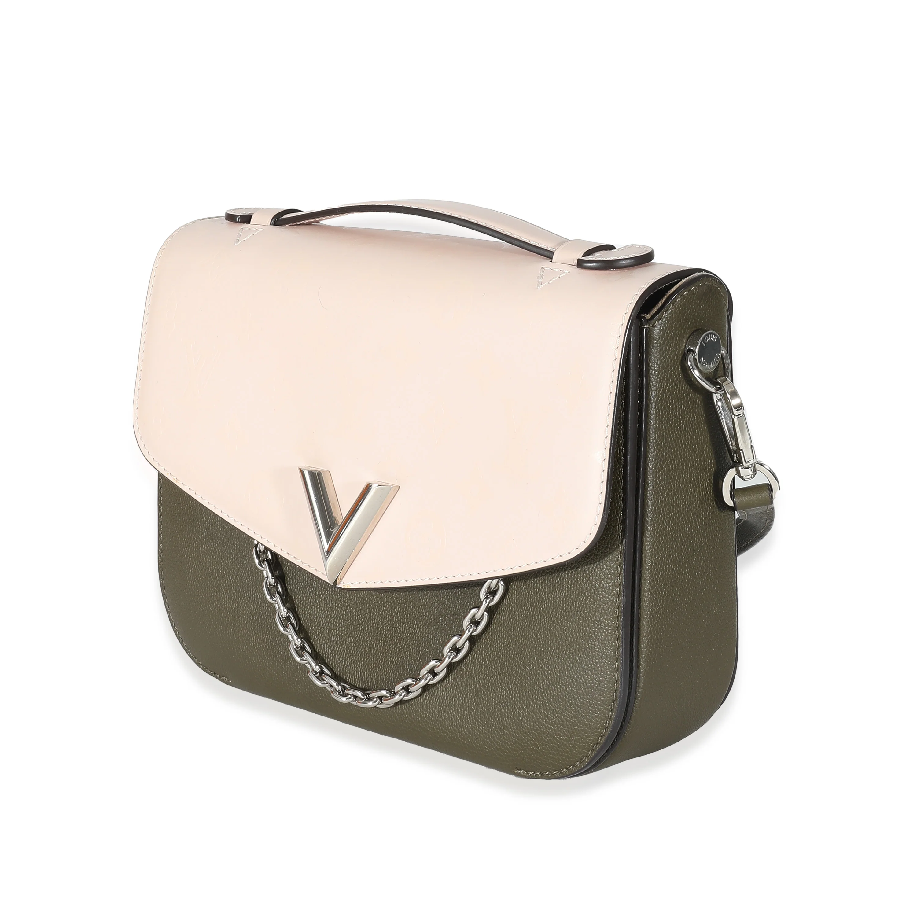 Louis Vuitton Khaki Pink Monogram Calfskin Very Messenger - Image 4