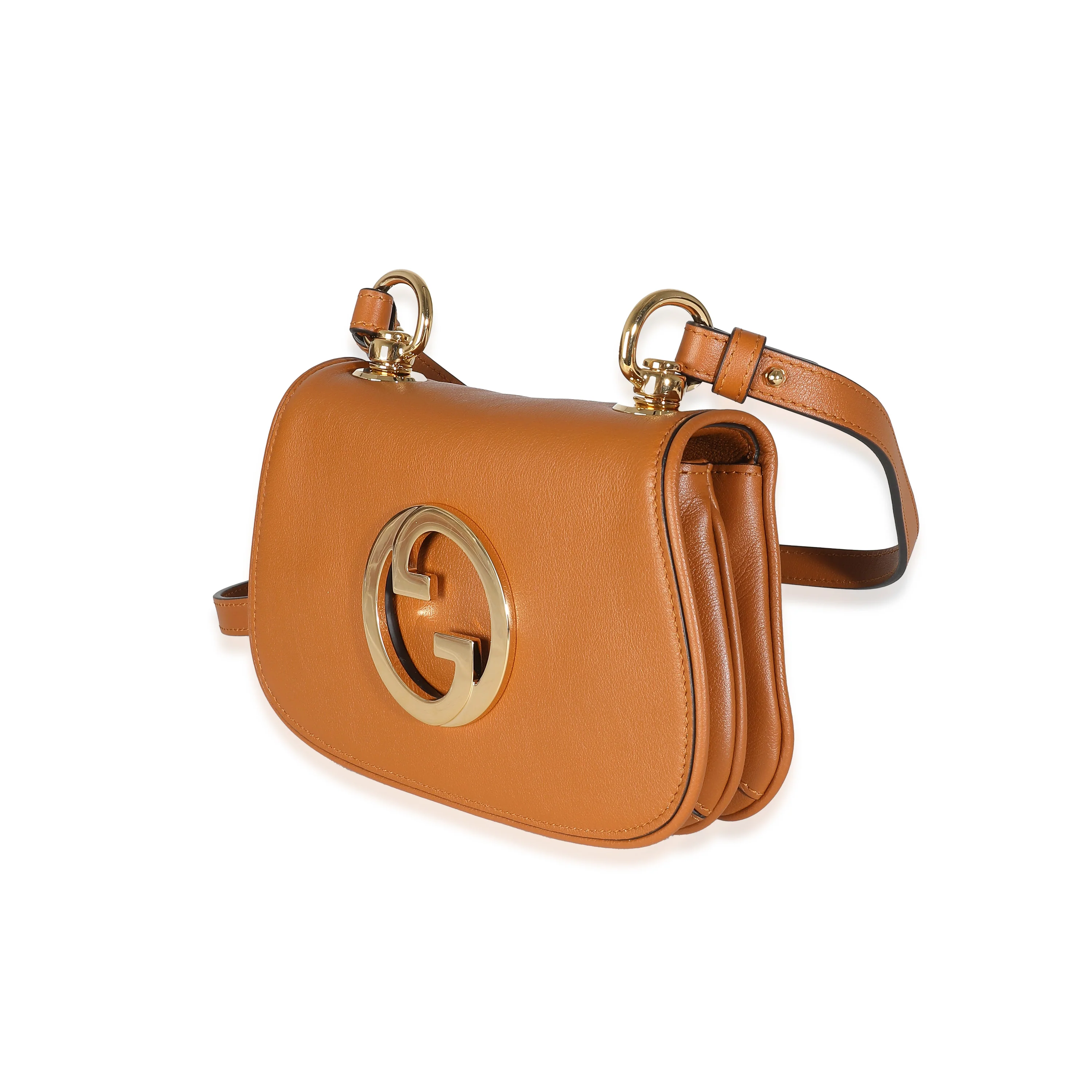 Brown Calfskin Web Mini Blondie Bag - Image 3
