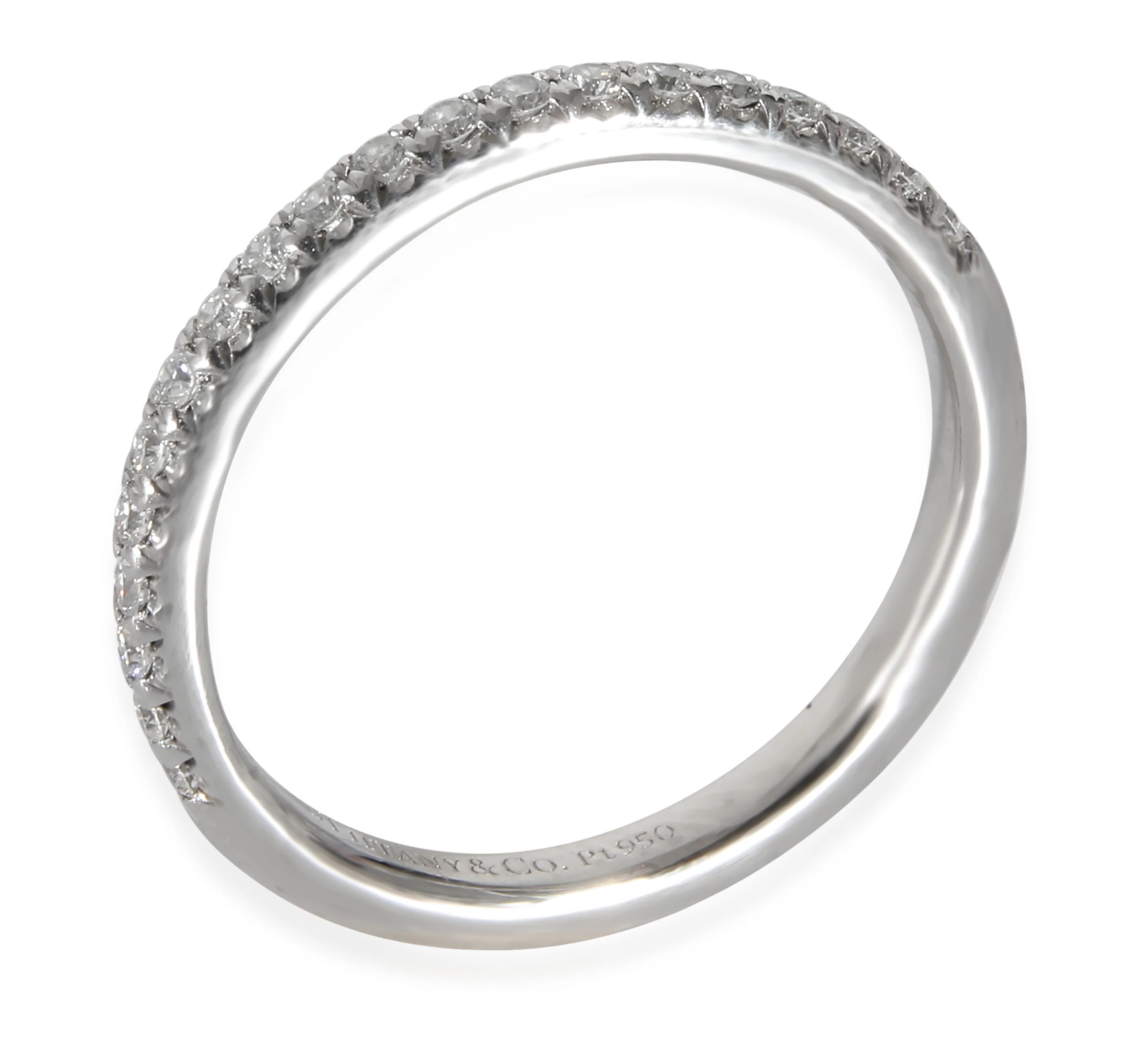 Soleste Diamond Half Eternity Wedding Band in Platinum 0.17 CTW - Image 2
