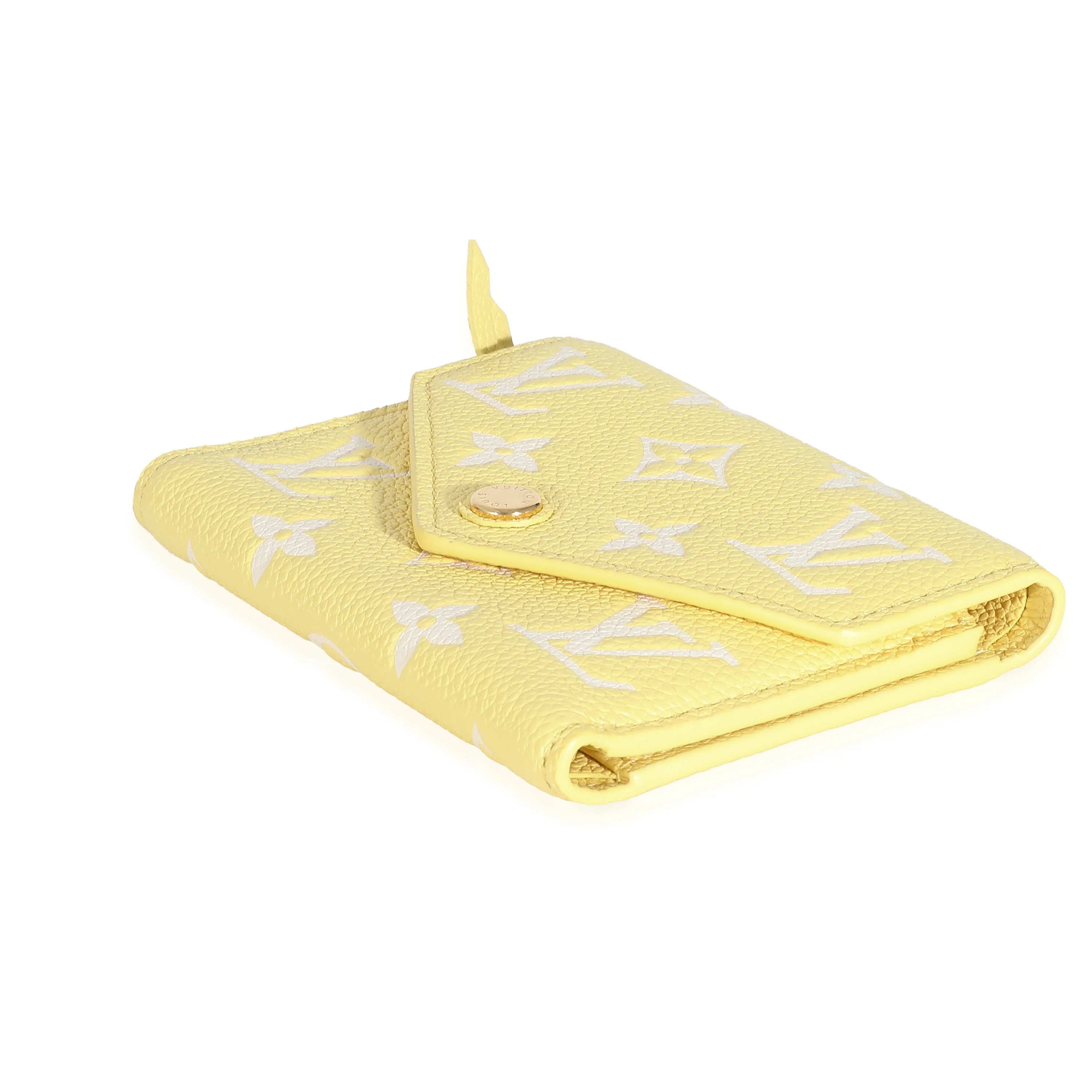Louis Vuitton Lemon Curd Monogram Empreinte Victorine Wallet - Image 5