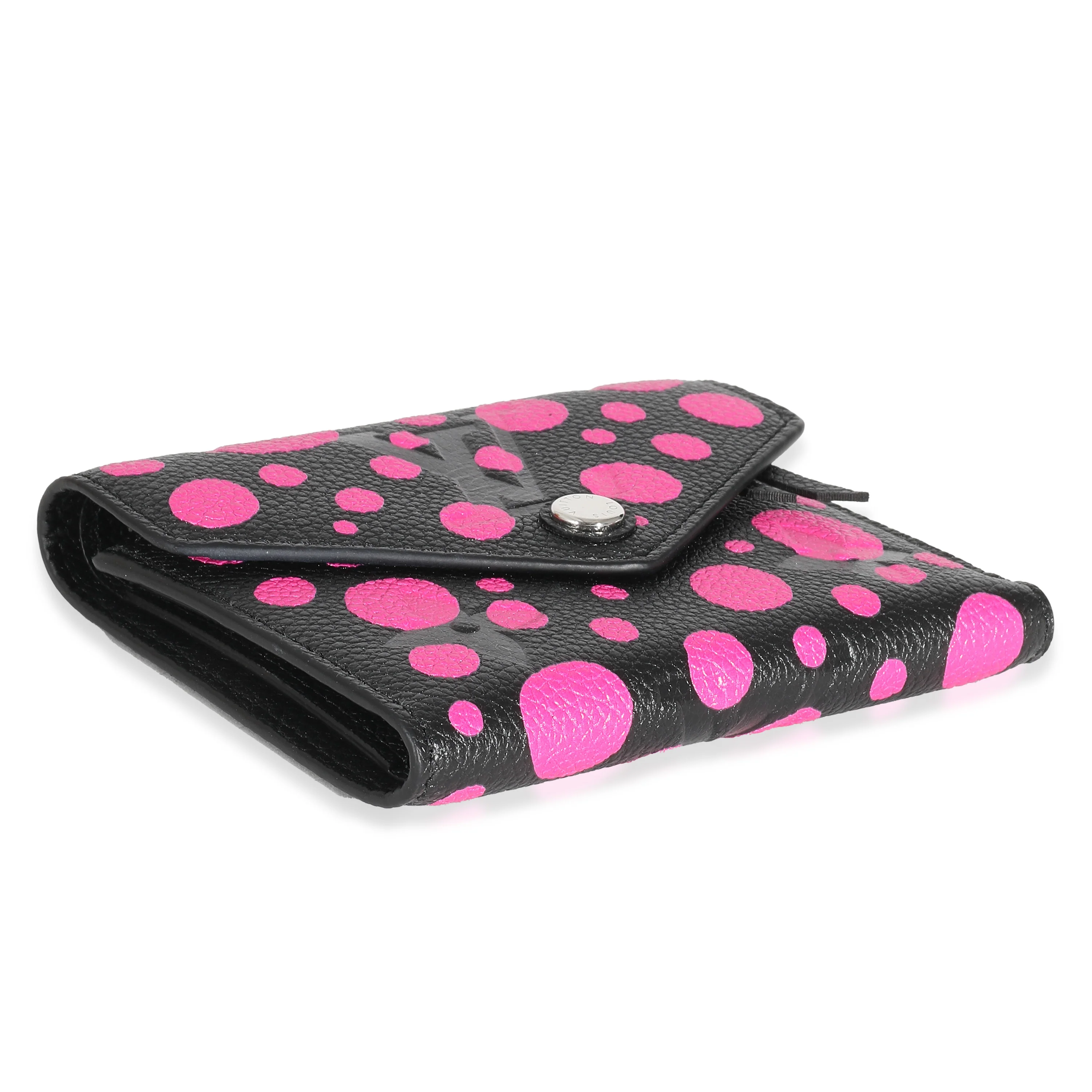 Louis Vuitton x Yayoi Kusama Noir Fuchsia Empreinte Victorine Wallet - Image 3