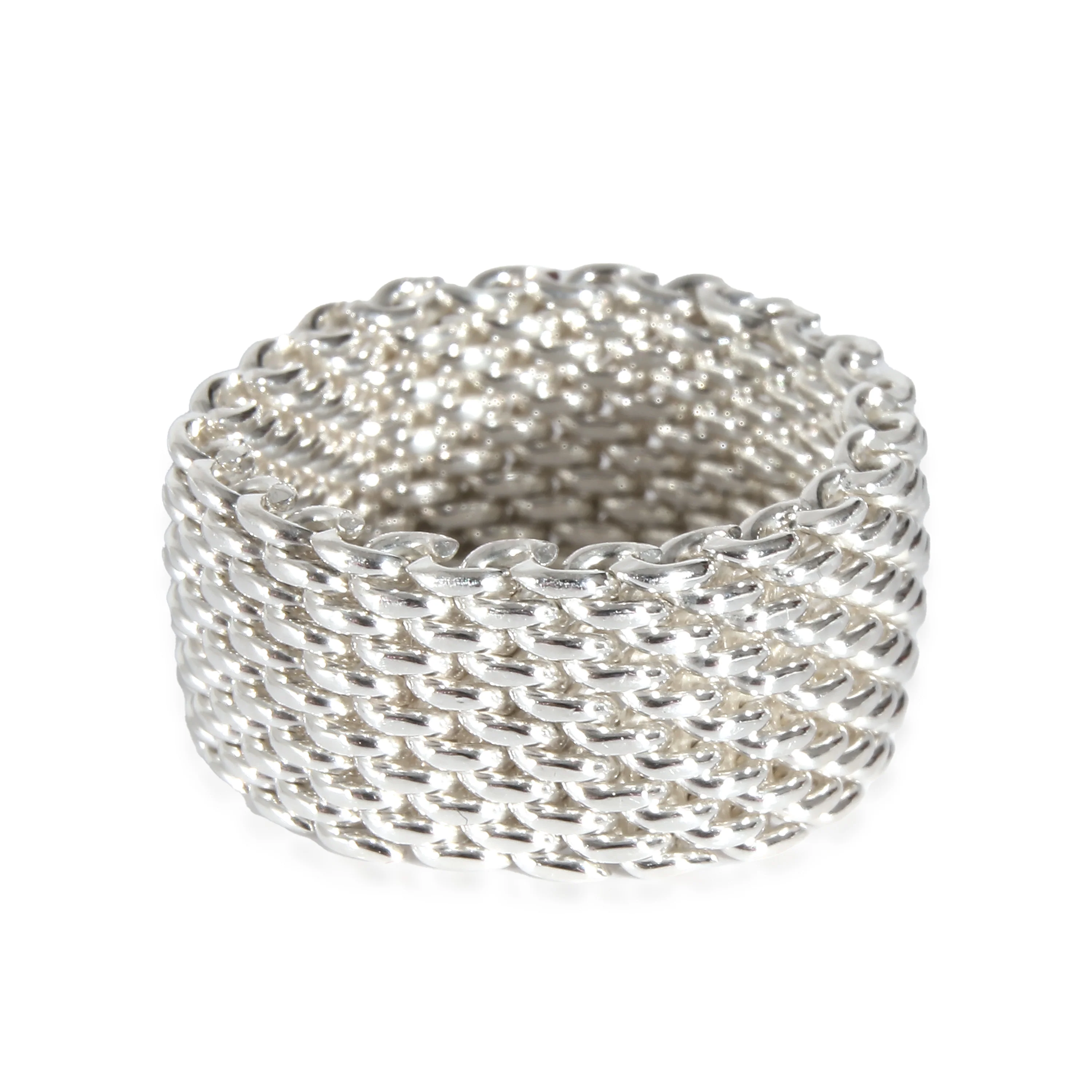 Tiffany & Co. Somerset Mesh Ring in Sterling Silver - Image 3