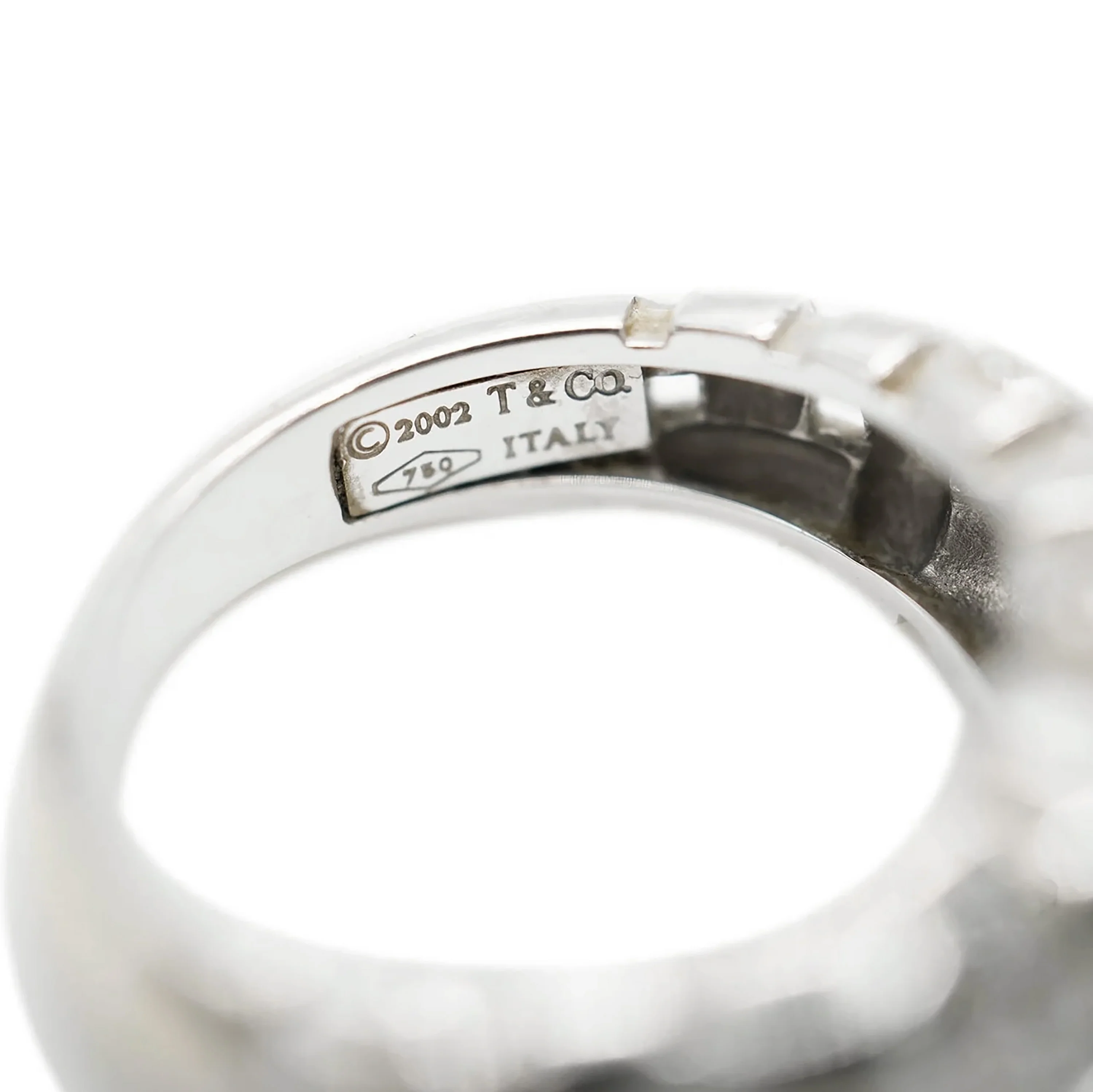 Tiffany & Co. Diamond Woven Ring in 18K White Gold 0.34 Ctw - Image 4