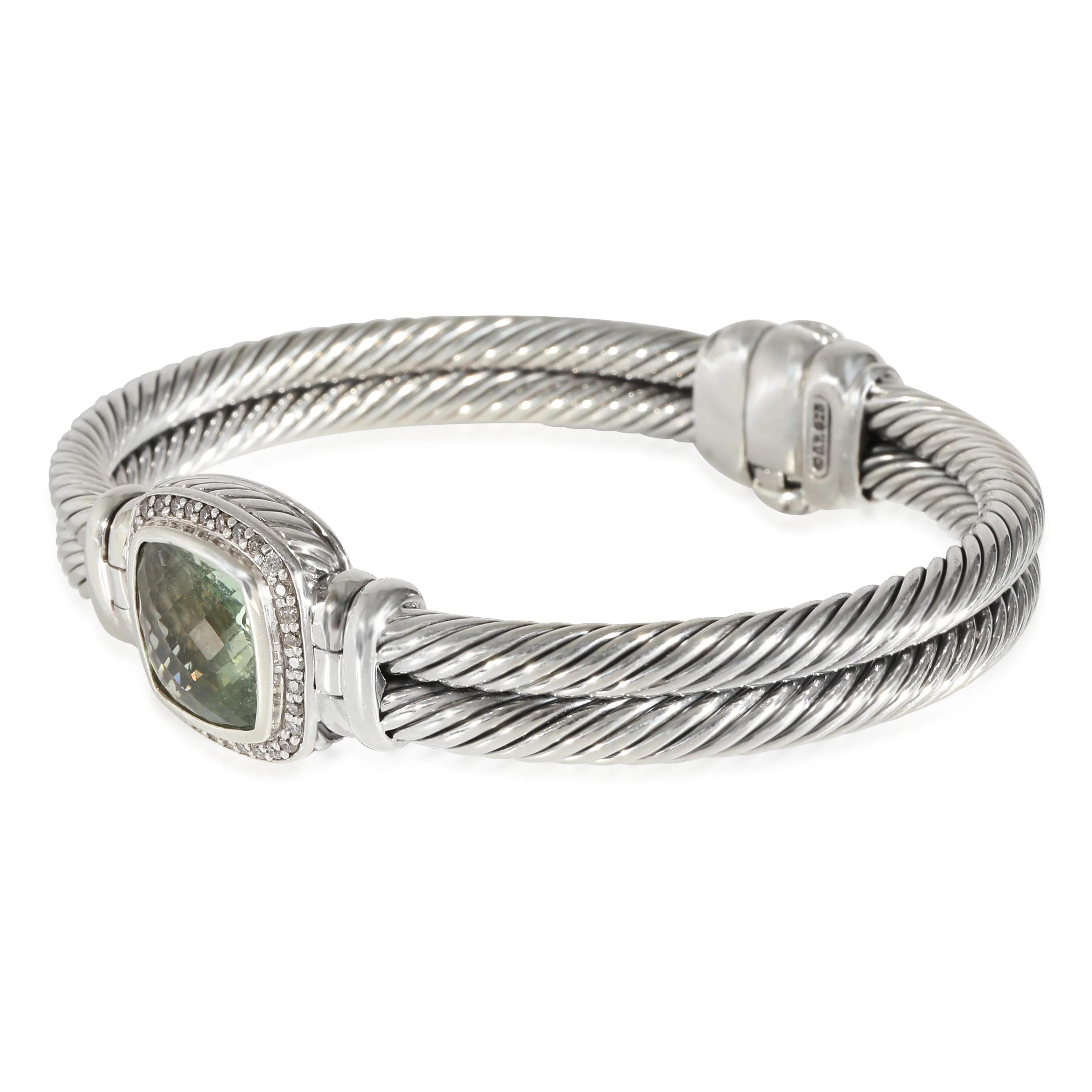 David Yurman Albion Prasiolite Bracelet in  Sterling Silver 0.25 CTW - Image 2