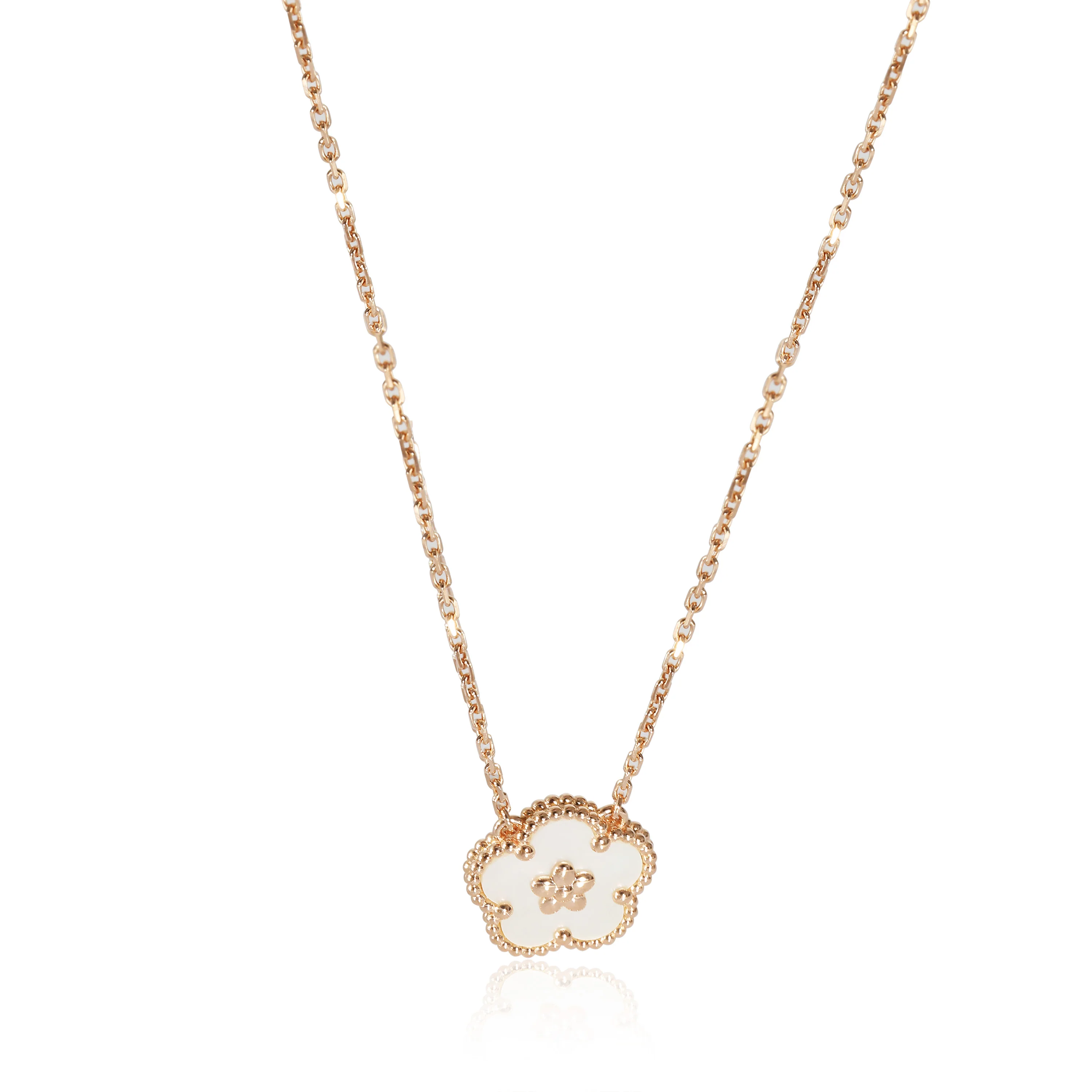 Lucky Spring Mother Of Pearl Pendant in 18k Rose Gold