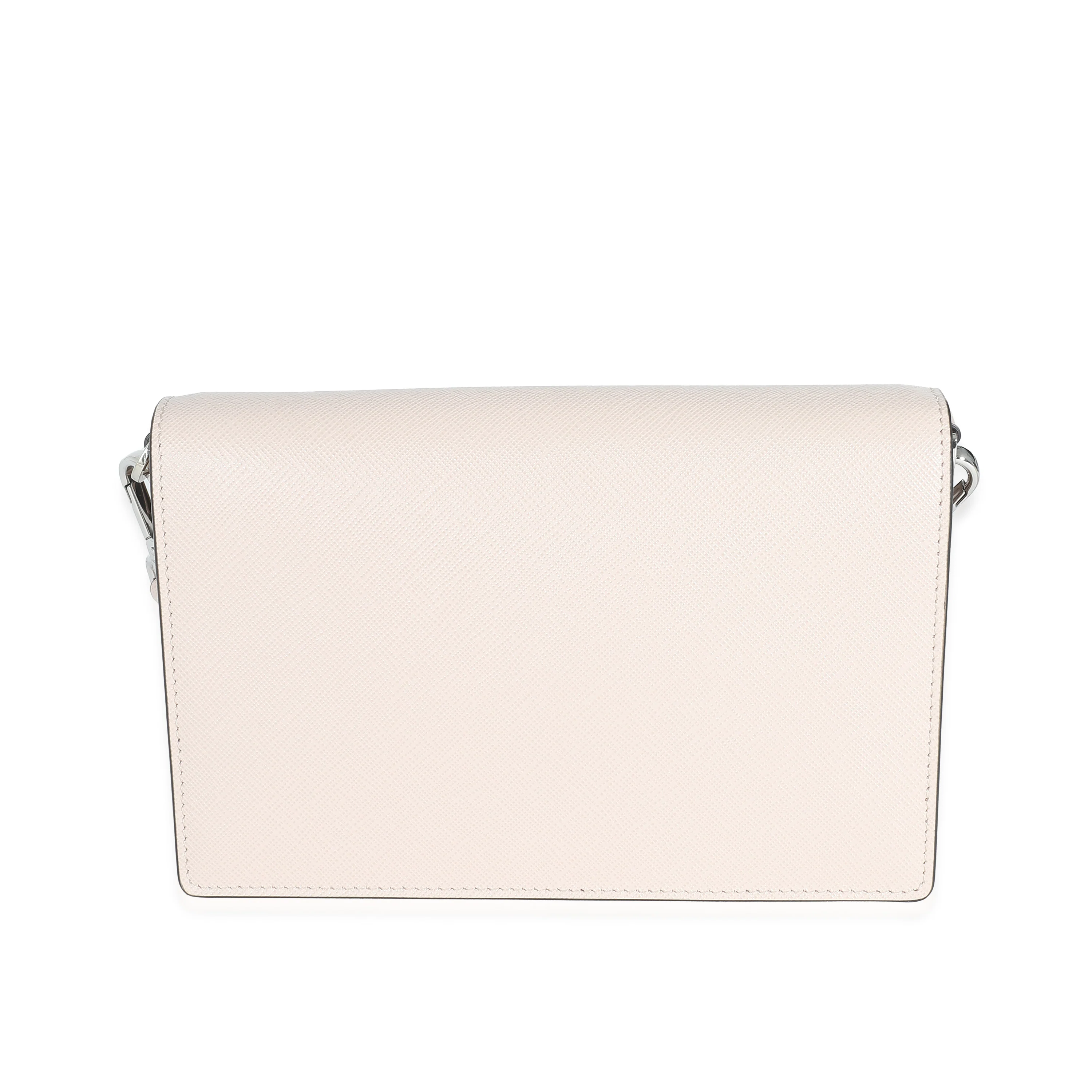 Prada Beige Saffiano Envelope Mini Bag - Image 3