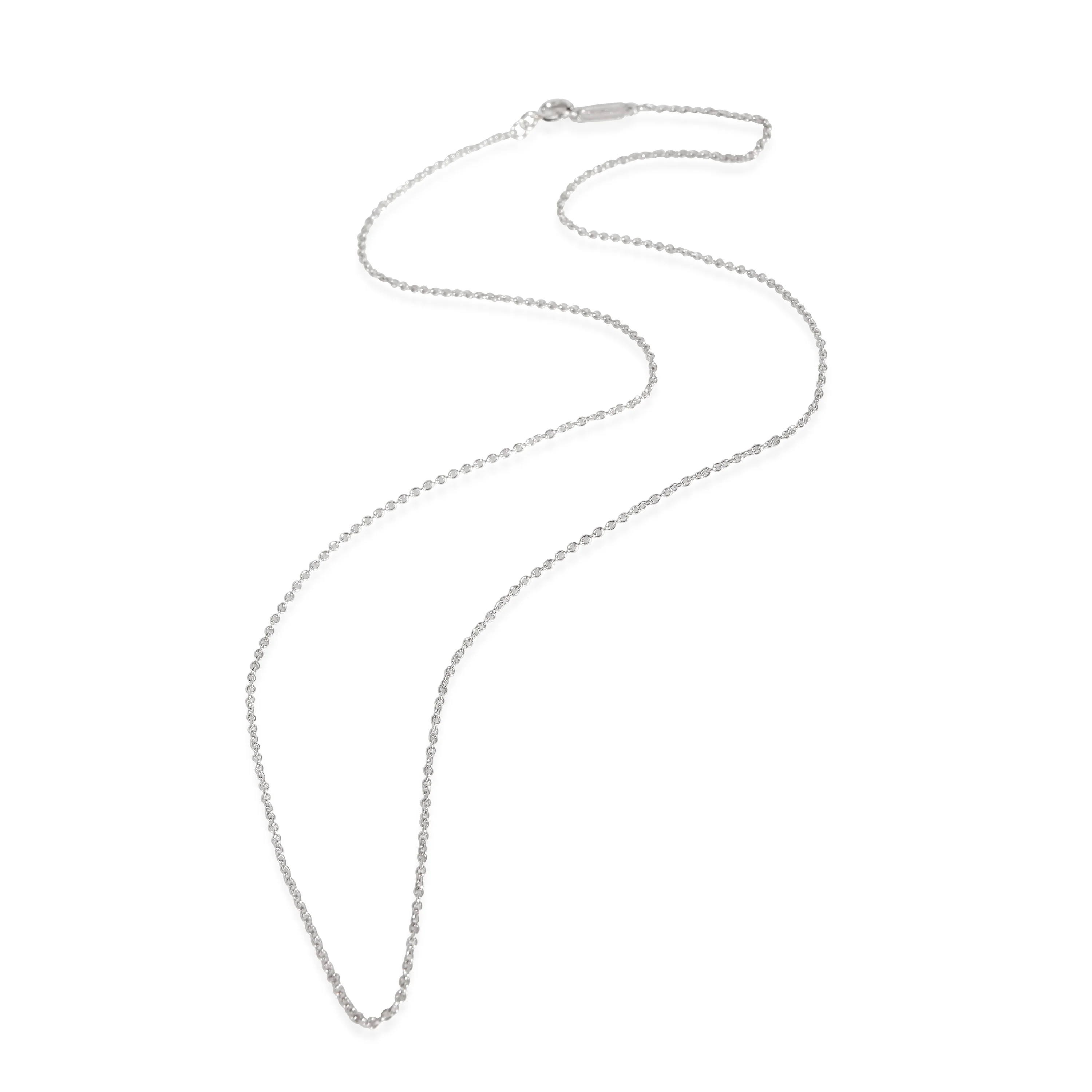 Cable Chain Necklace in Platinum - Image 2