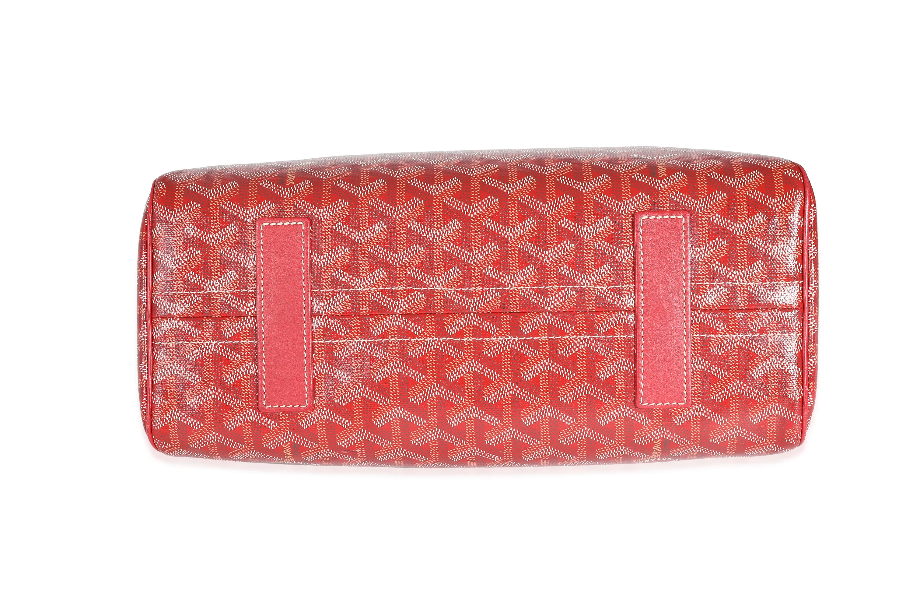 Red Goyardine Canvas Souple Rouette - Image 4