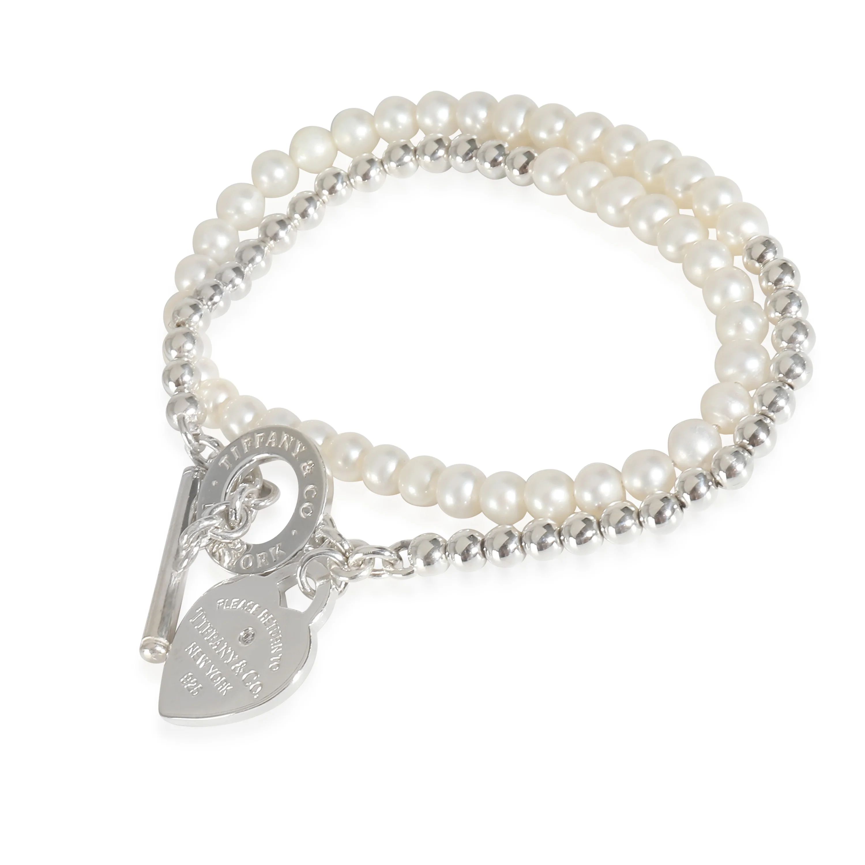 Return To Tiffany Wrap Bracelet with Pearls in Sterling Silver - Image 2