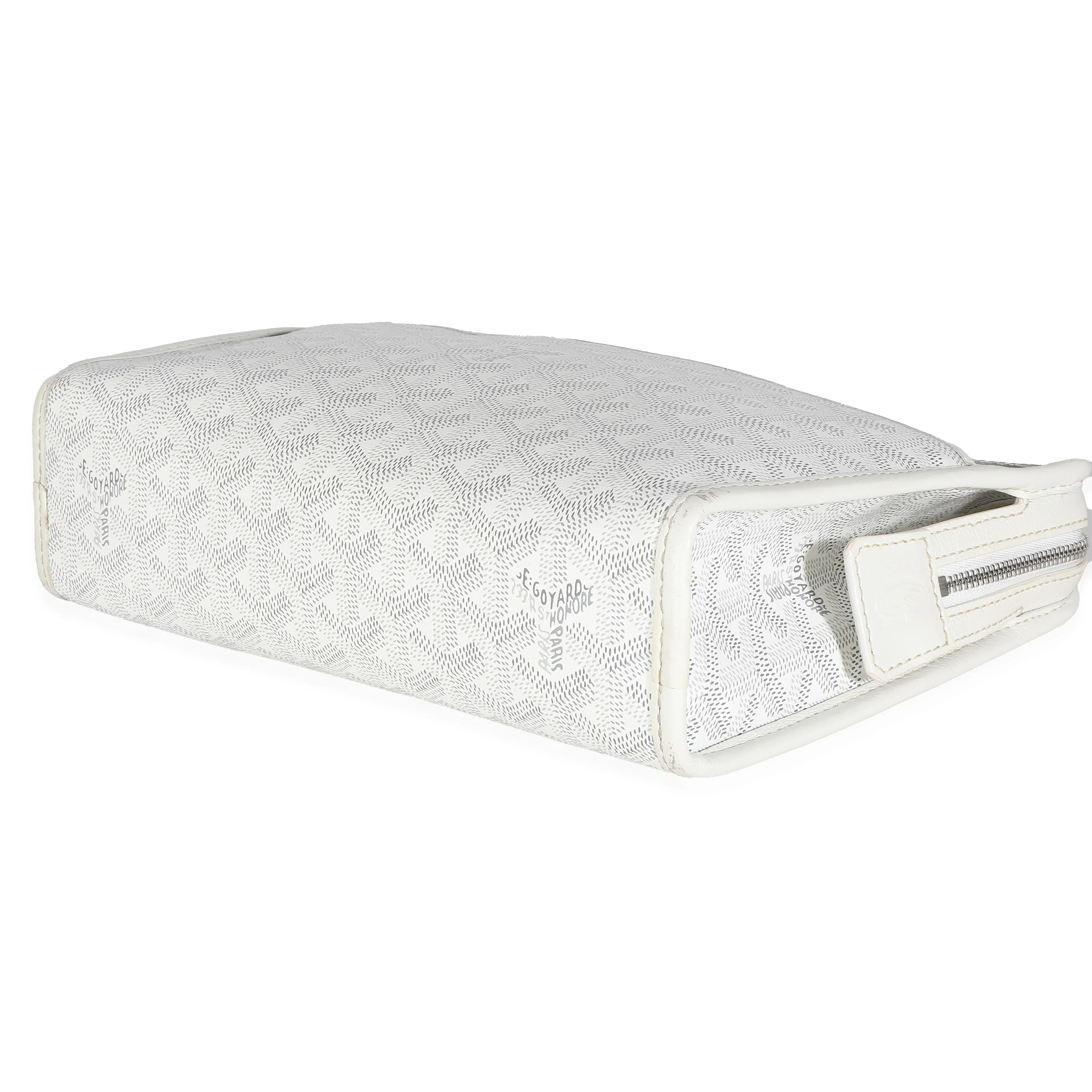 White Goyardine Canvas Jouvence Toiletry MM - Image 7