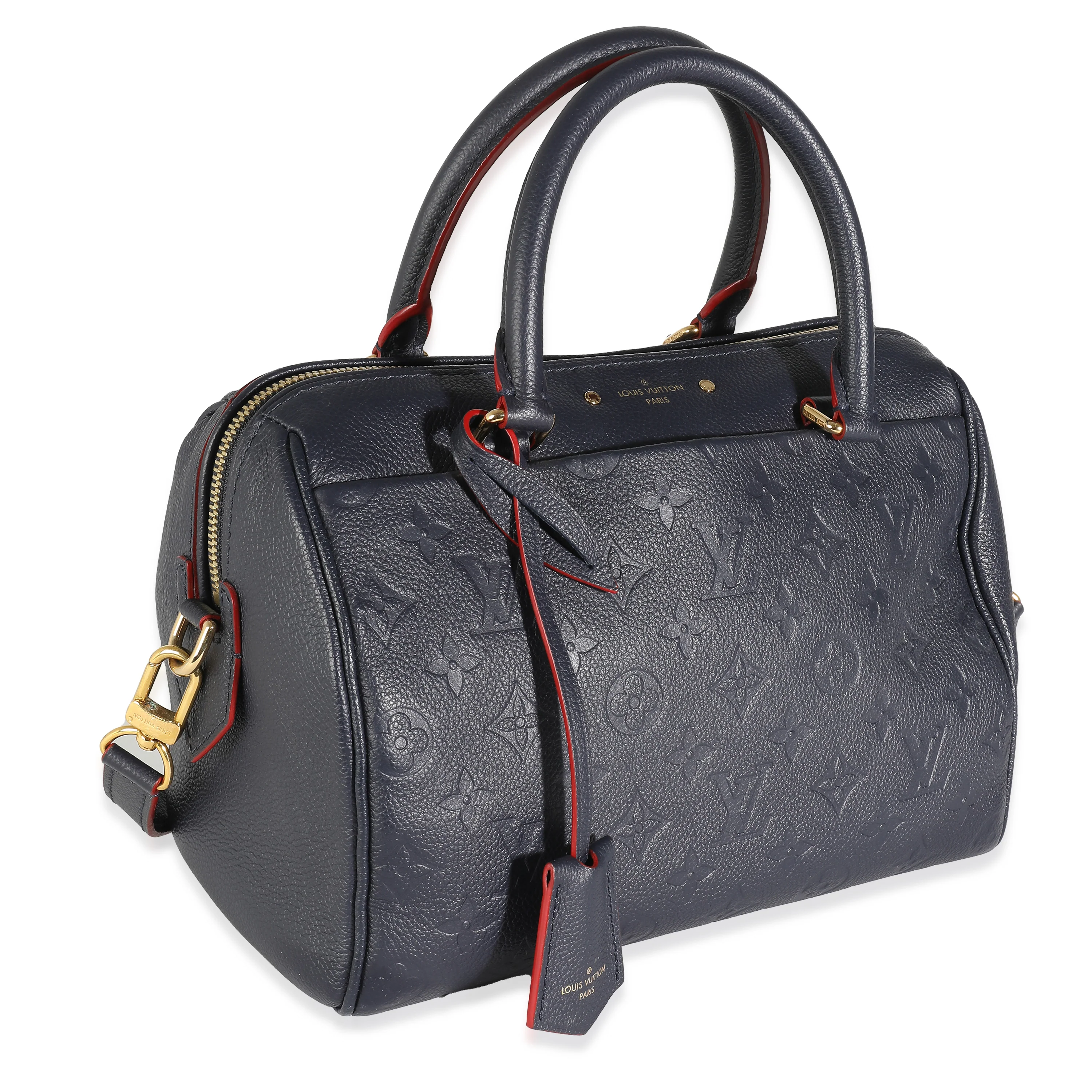 Marine Rouge Monogram Empreinte Speedy Bandouliere 25 - Image 3