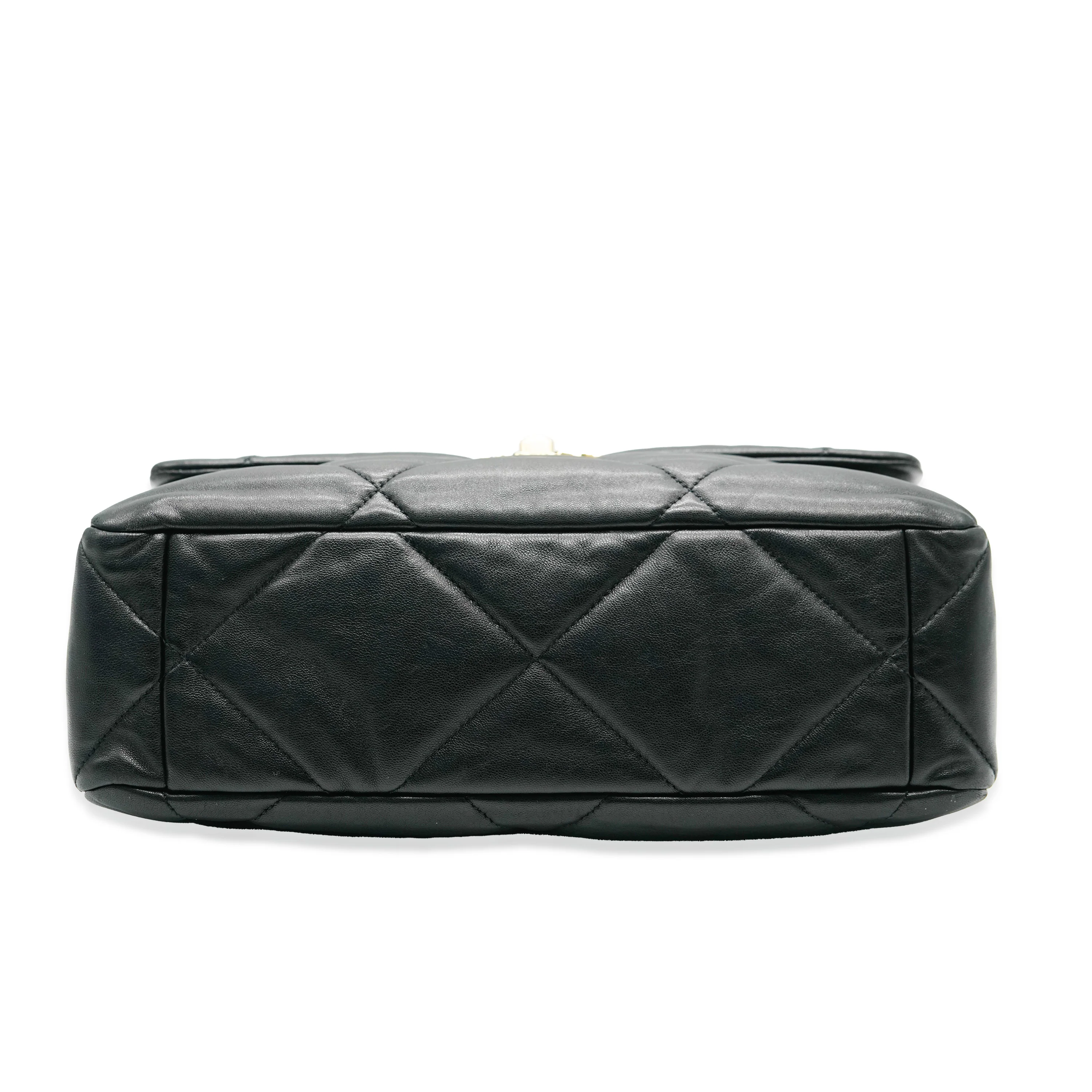 Chanel Black Quilted Lambskin Medium Chanel 19 Flap Bag - Image 4