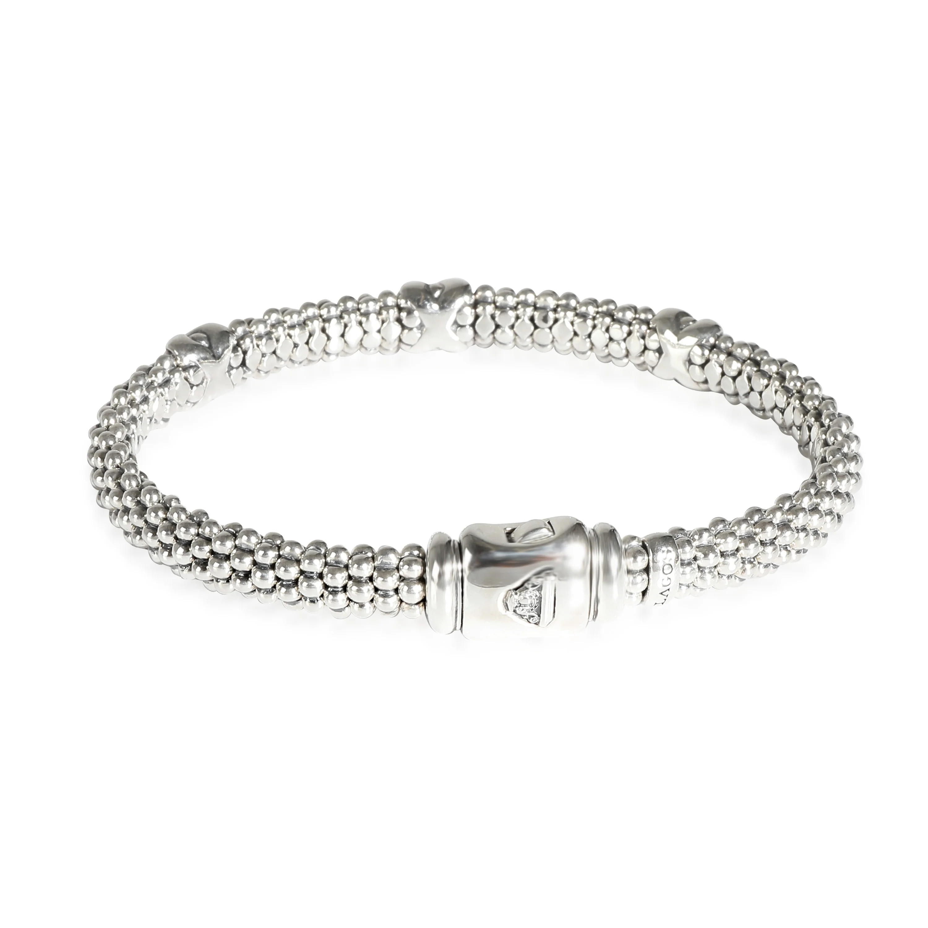 Caviar 3 X Station Bracelet in  Sterling Silver - Image 3