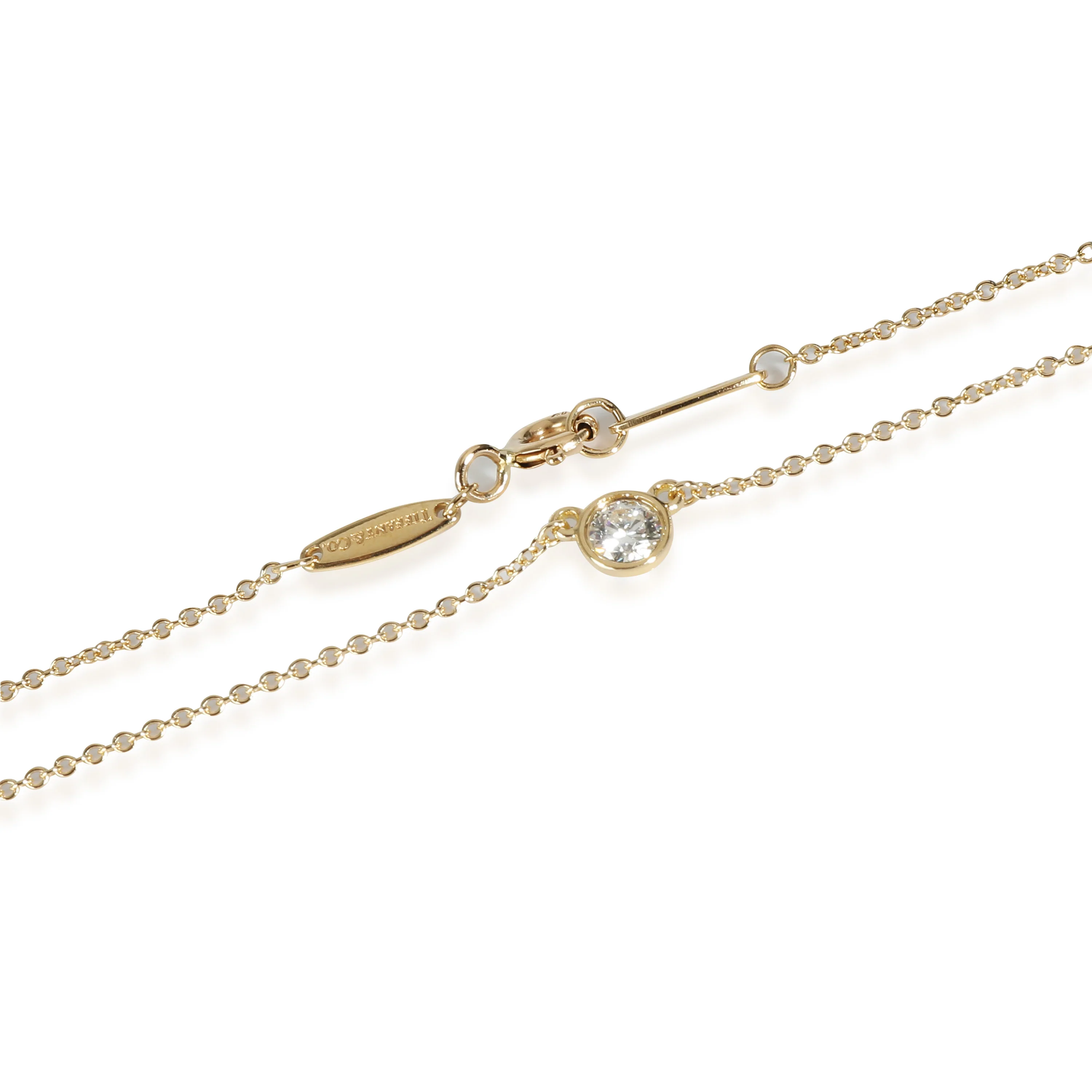 Elsa Peretti Fashion Necklace in 18k Yellow Gold 0.14 CTW - Image 2