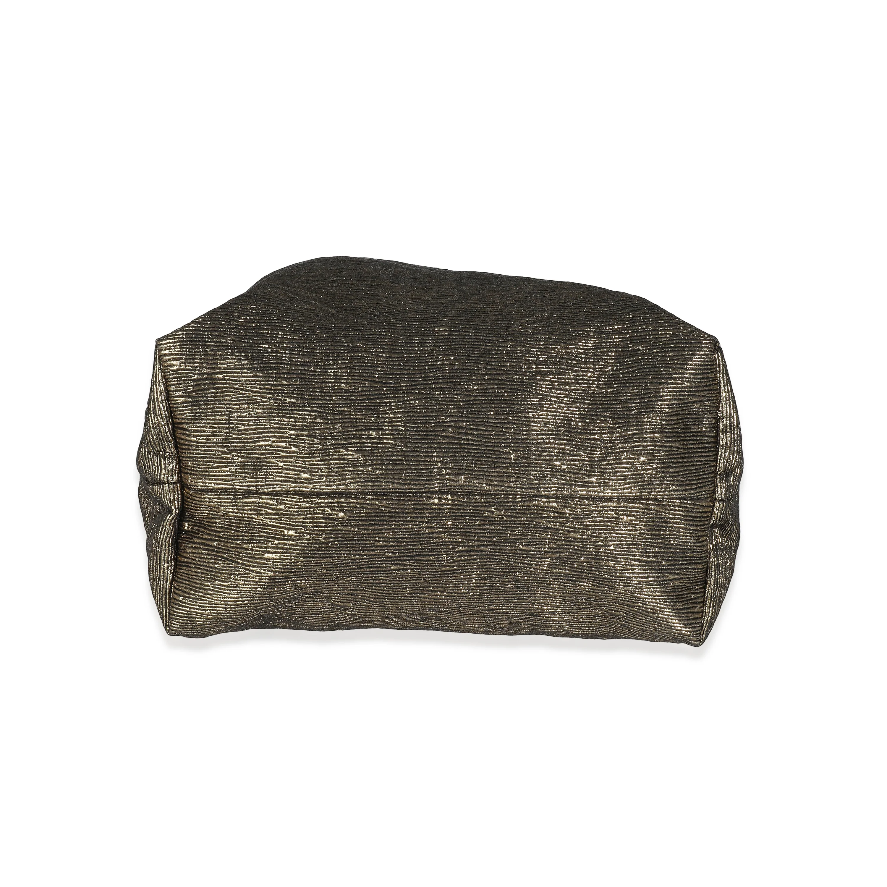 Metallic Gold Jacquard Double Jeu Tote - Image 6