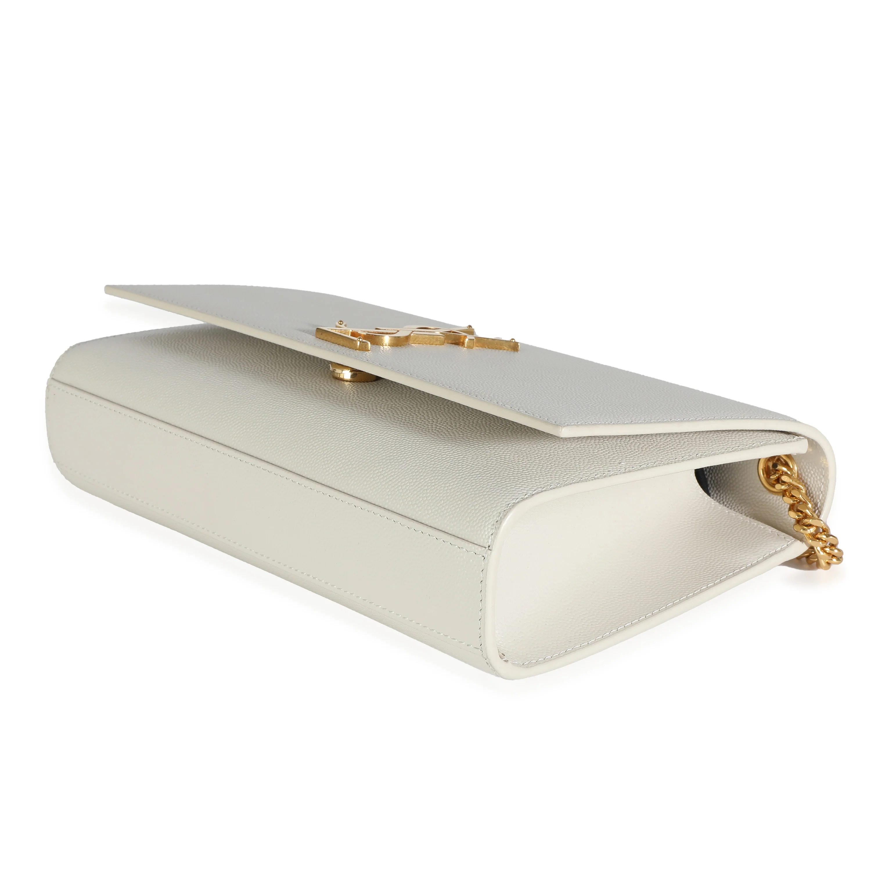 Saint Laurent Blanc Vintage Grain De Poudre Medium Kate Bag - Image 4