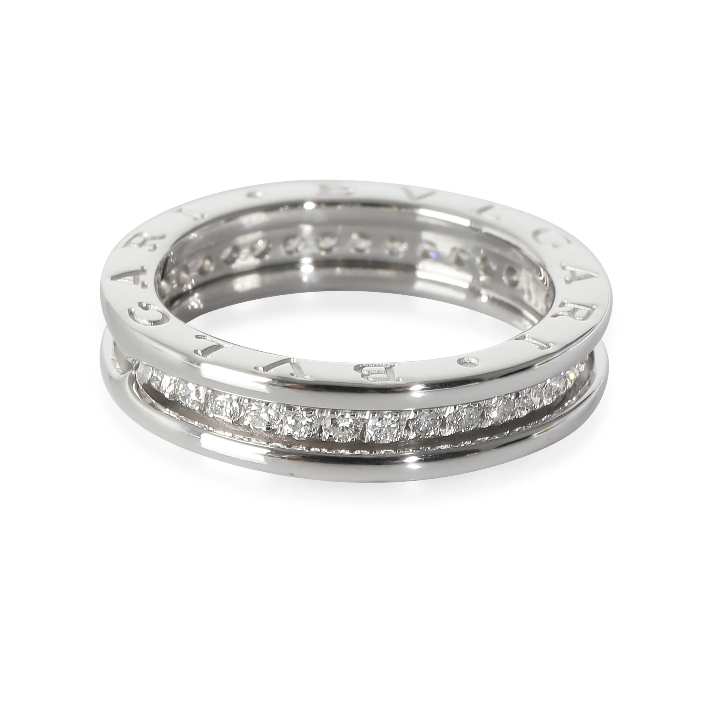 B.zero1 Band in 18k White Gold 0.48 CTW - Image 2