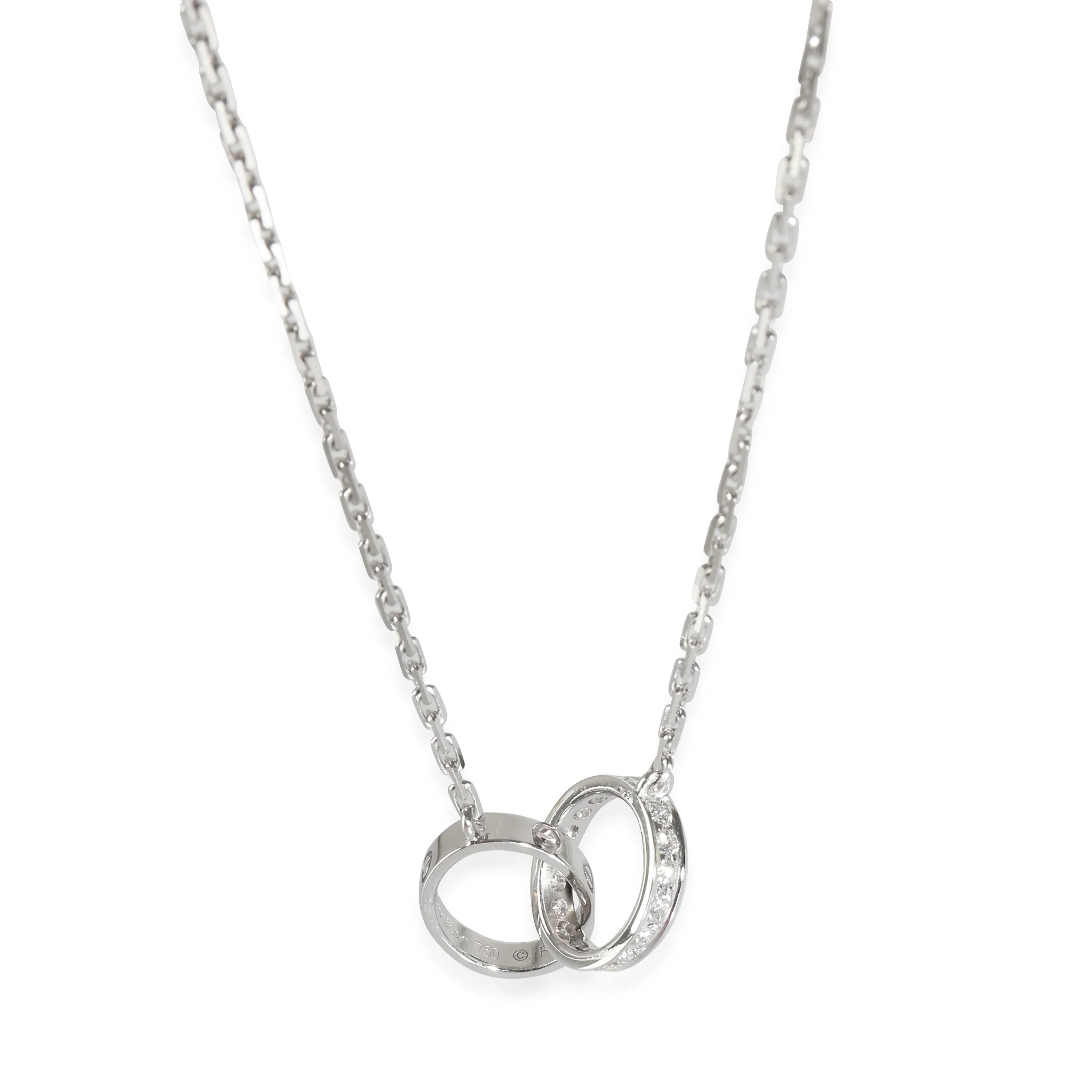 Love Necklace, Diamonds (White Gold) - Image 3