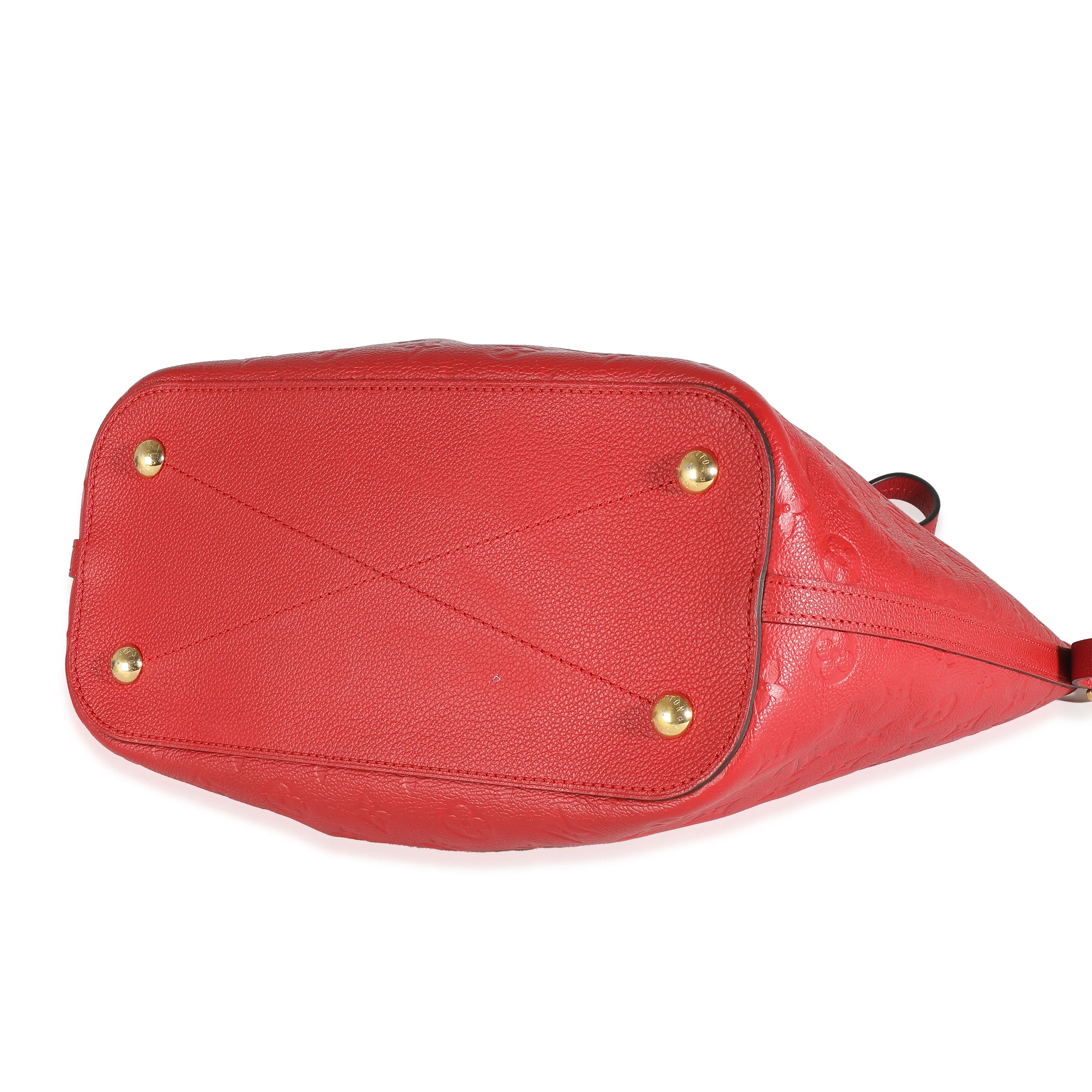 Louis Vuitton Cherry Red Monogram Empreinte Mazarine MM - Image 5