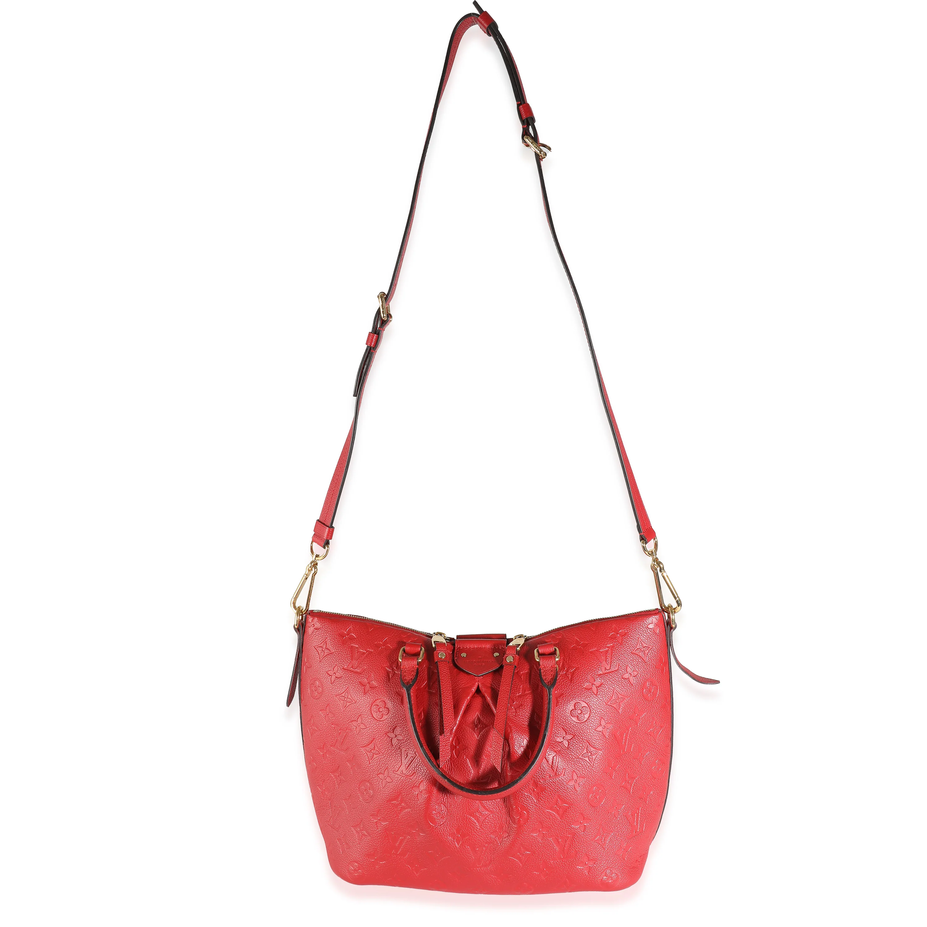 Louis Vuitton Cherry Red Monogram Empreinte Mazarine MM - Image 8