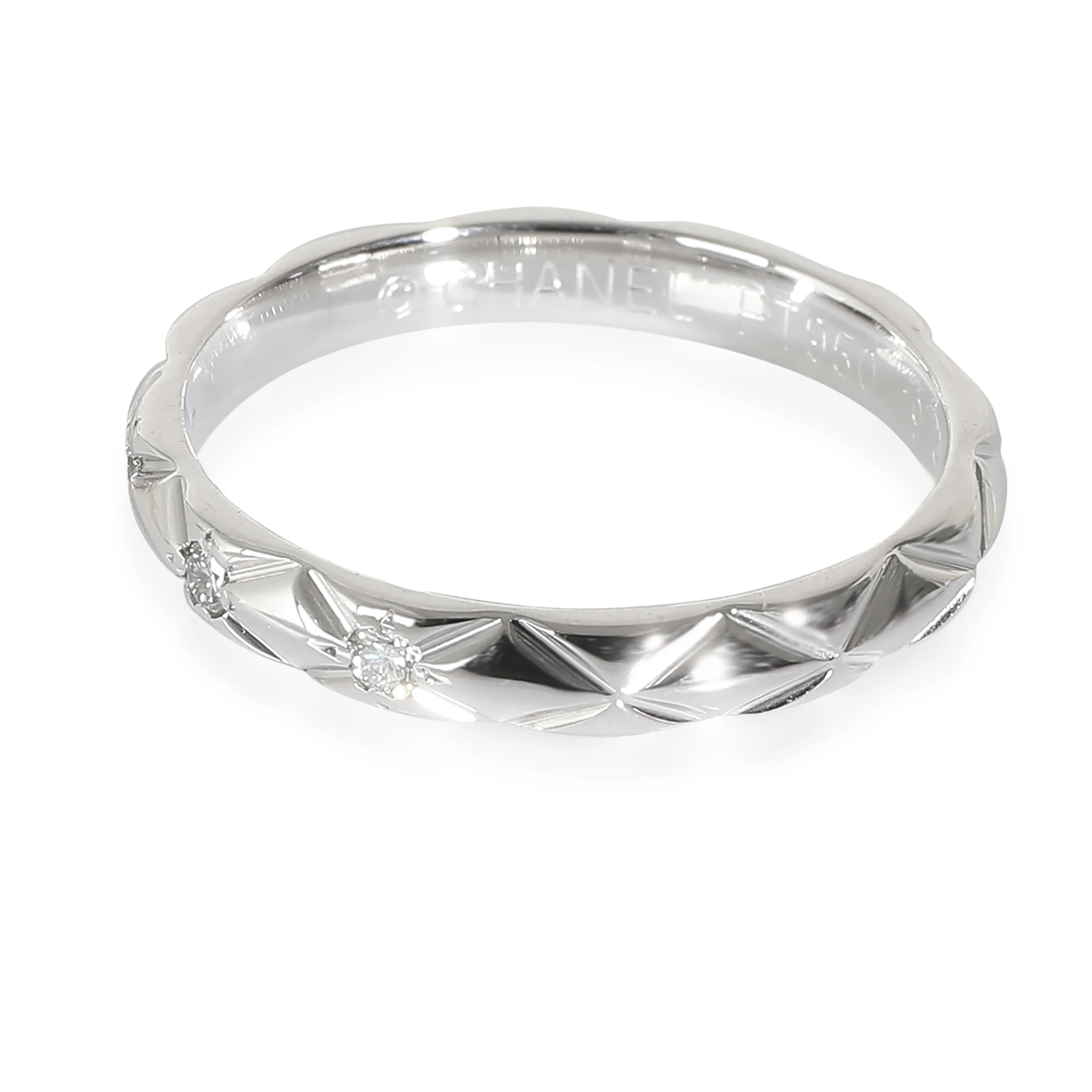 Coco Crush Band in  Platinum 0.04 CTW - Image 2