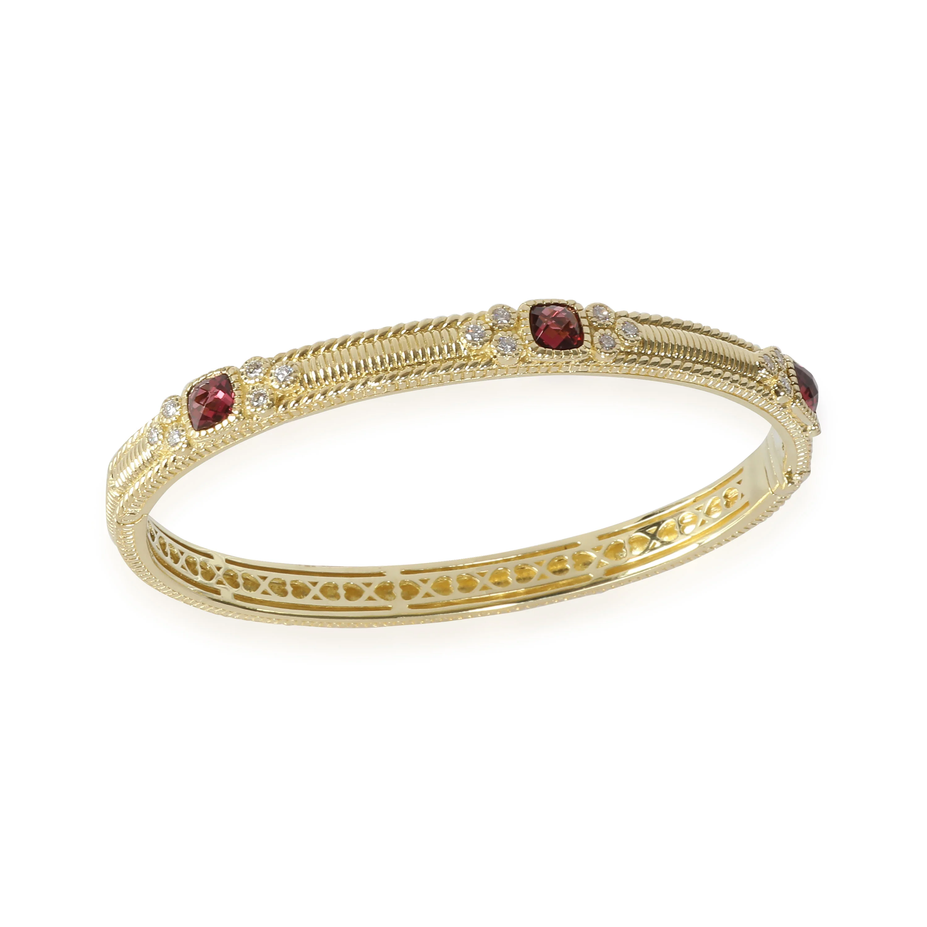 La Petite Tourmaline Diamond Bangle in 18k Yellow Gold 0.3 CTW - Image 3