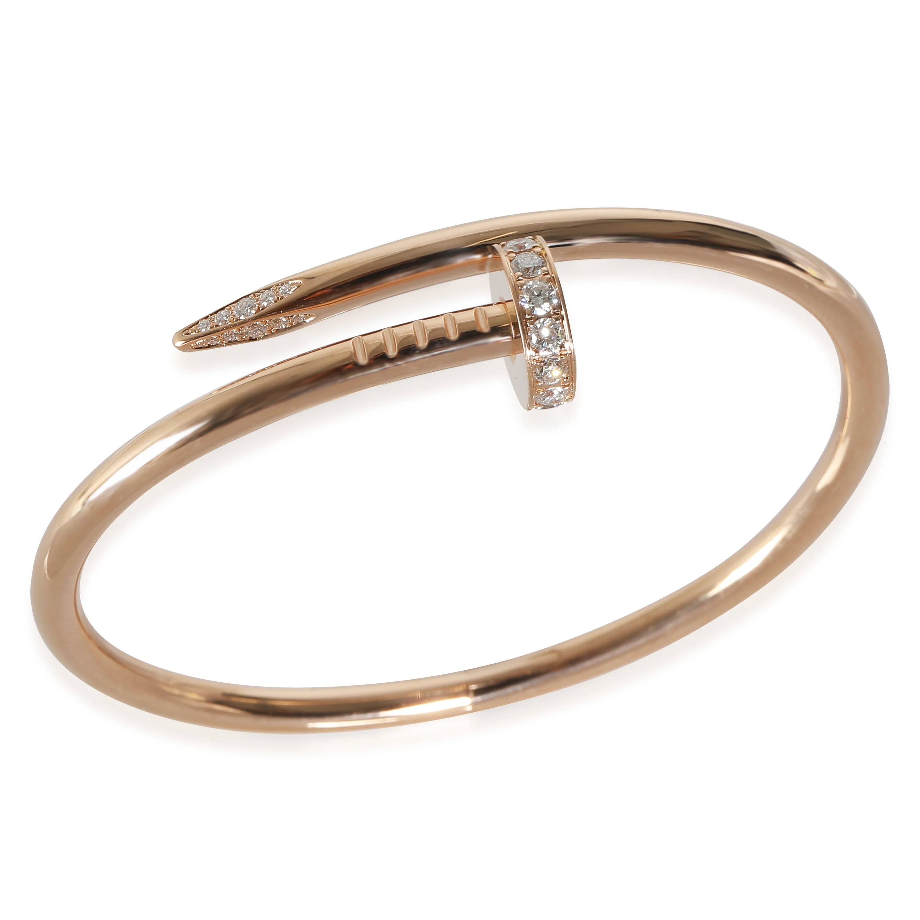 Juste Un Clou Bracelet, Diamonds (Rose Gold) - Image 6